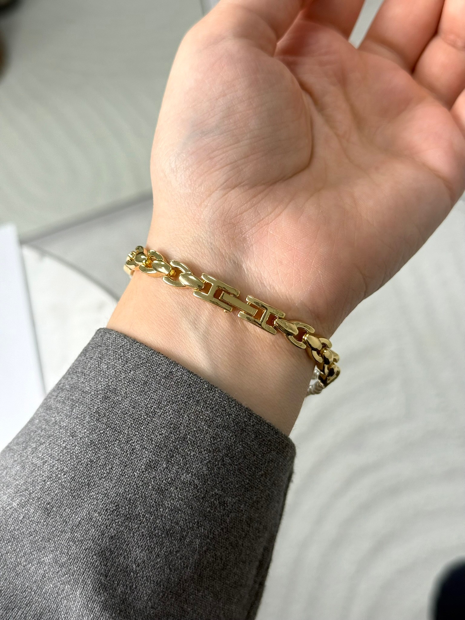 Elodi İnci Kordon Yeni Sezon Kadın Kol Saati Gold (Beyaz Kadran)