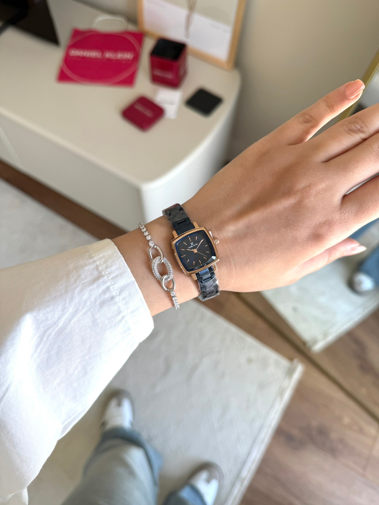 Daniel Klein Garantili Premium Kadın Kol Saati Lacivert Renk (Lacivert Kadran) RSDK-146