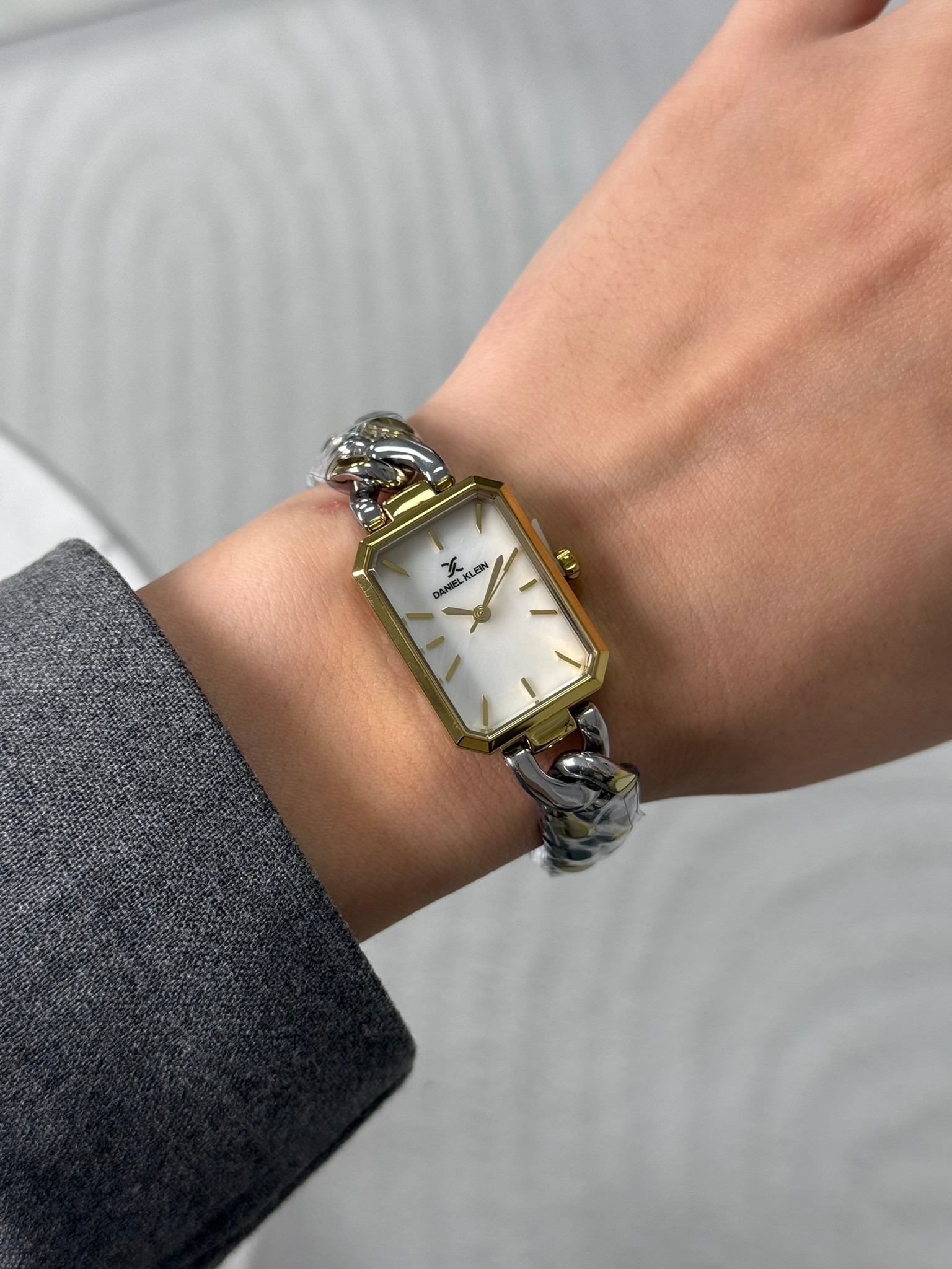 Daniel Klein Garantili Premium Kadın Kol Saati Gold-Gümüş Renk (Beyaz Kadran) RSDK-056