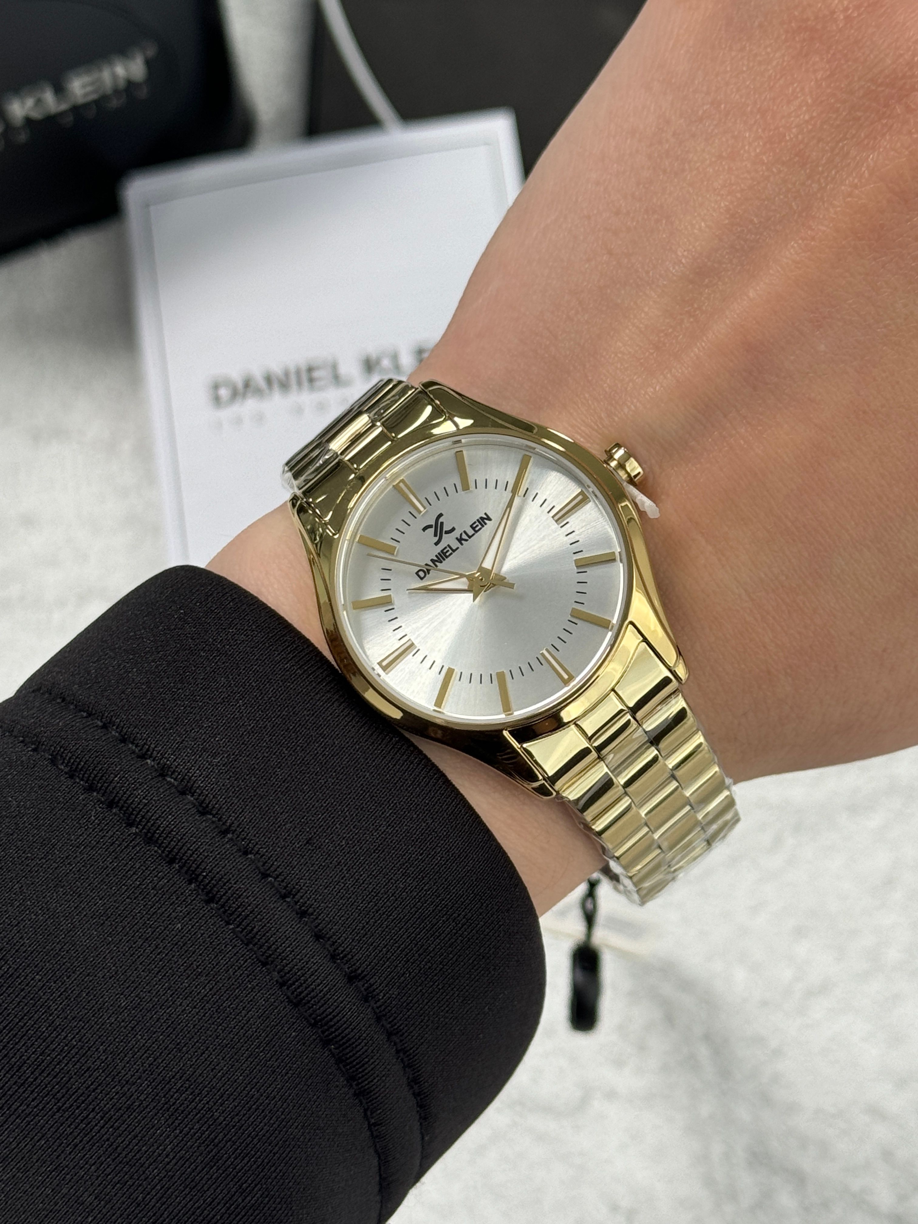 Daniel Klein Garantili Premium Kadın Kol Saati Gold Renk DK02-001