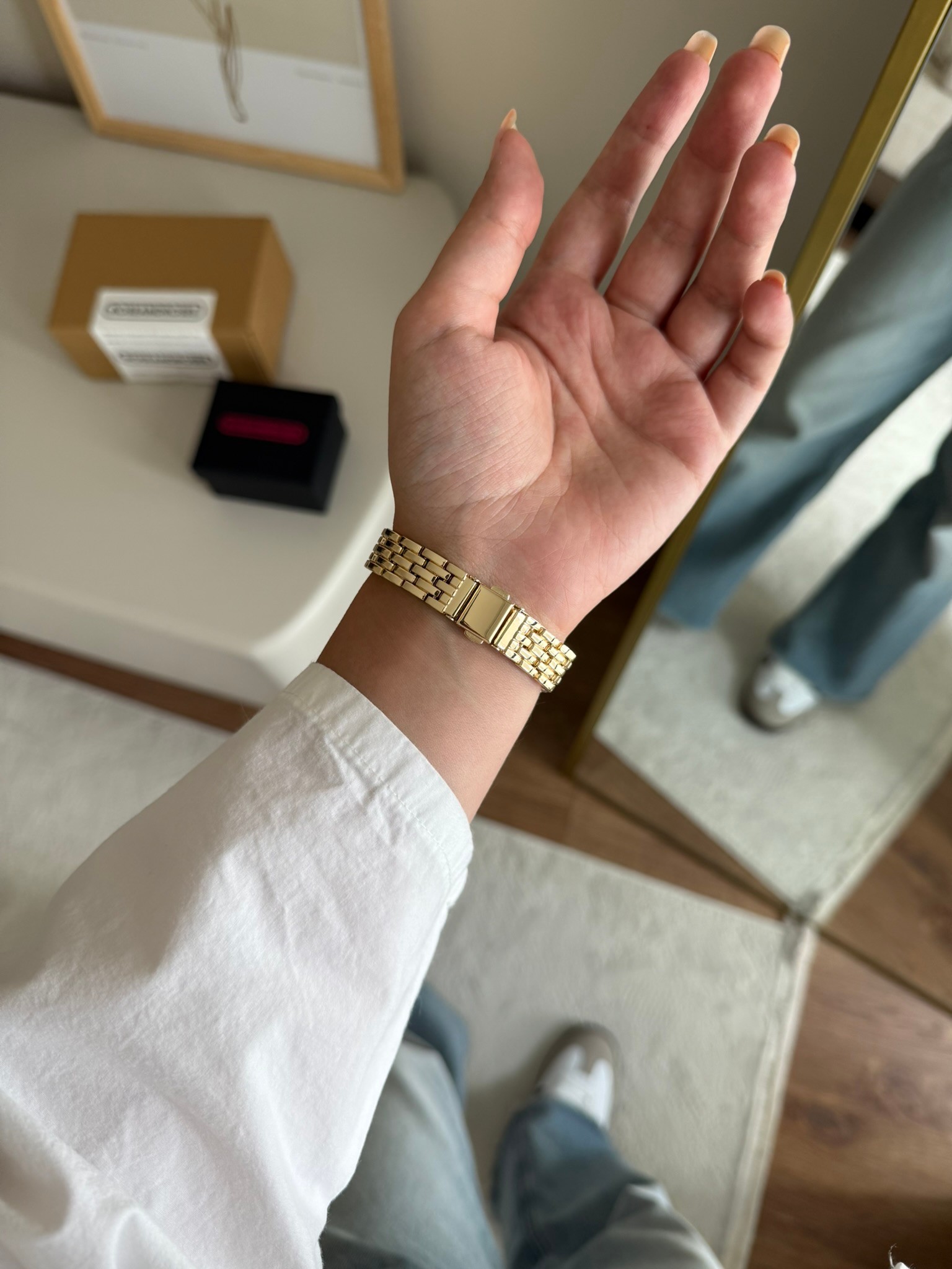 Solrex Tasarım Kadran Kadın Kol Saati Gold (Yeşil Kadran)