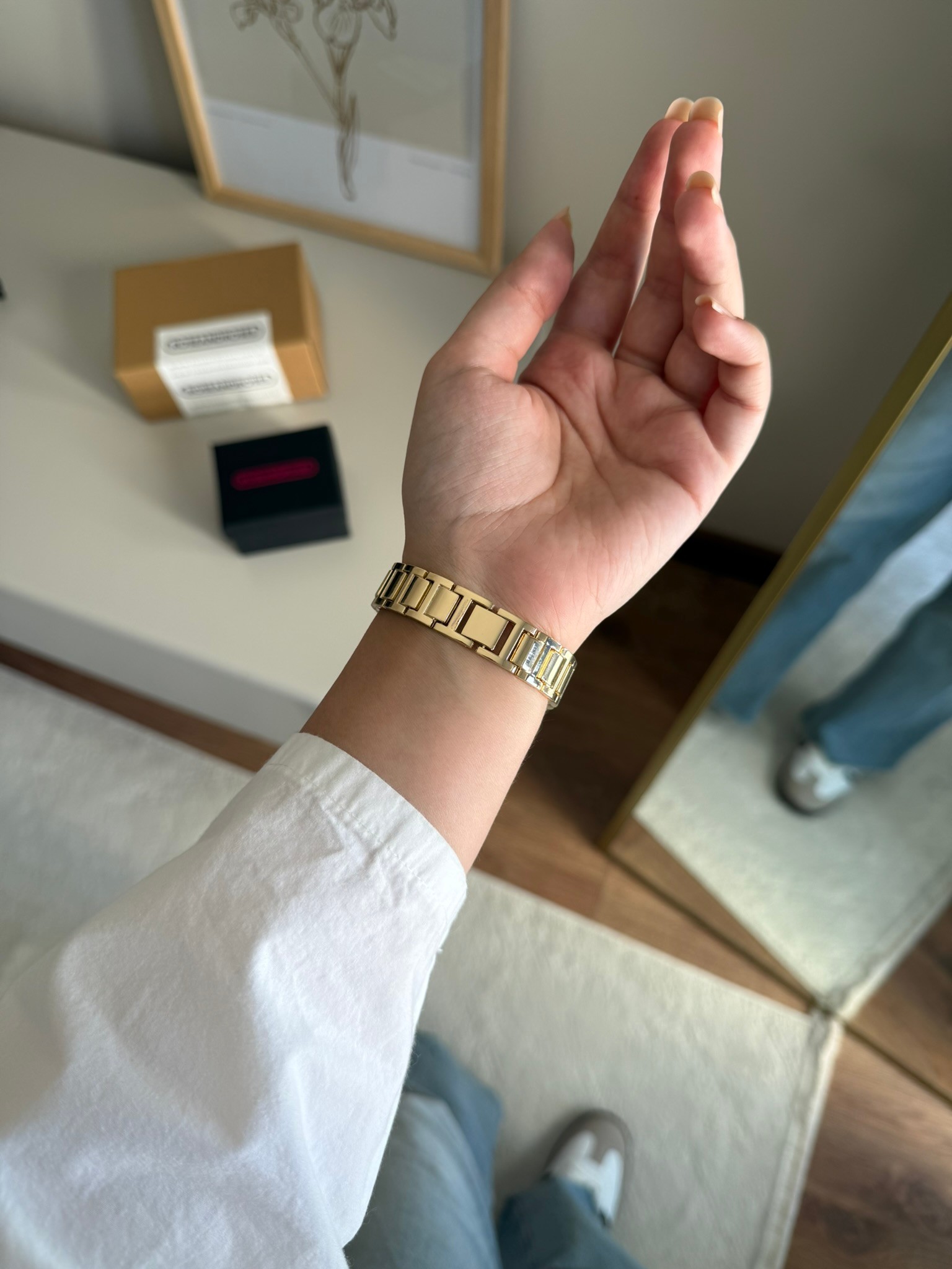 Vartine Muadil Model Kadın Kol Saati Gold (Yeşil Kadran)