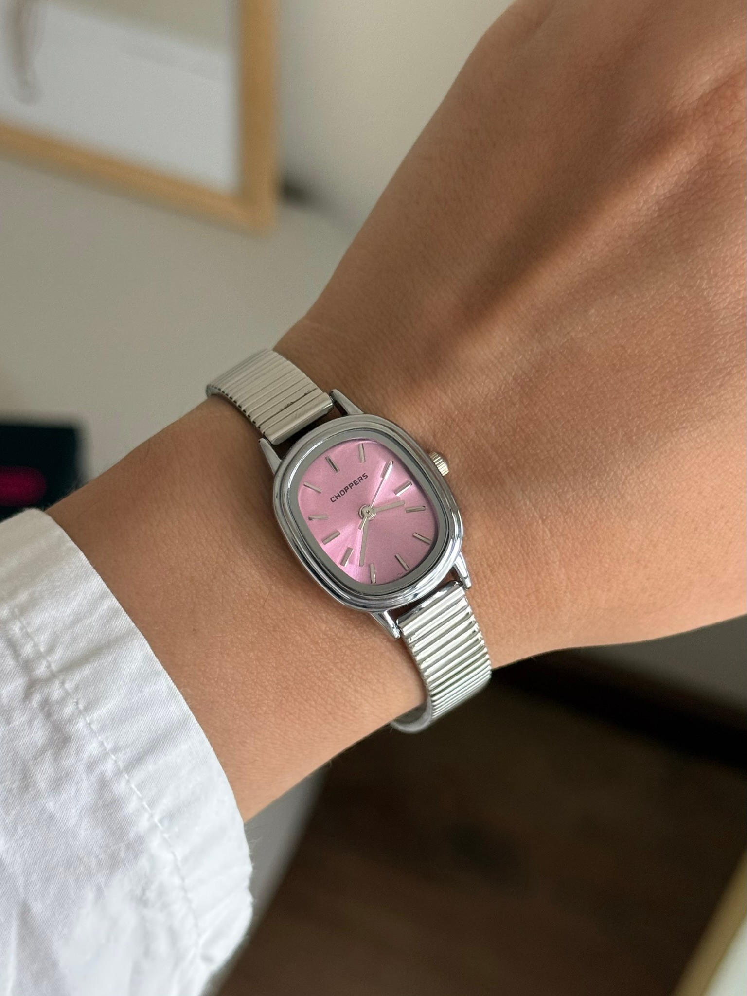 Clefone Basic Tasarım Kadın Kol Saati Gümüş (Pembe Kadran)
