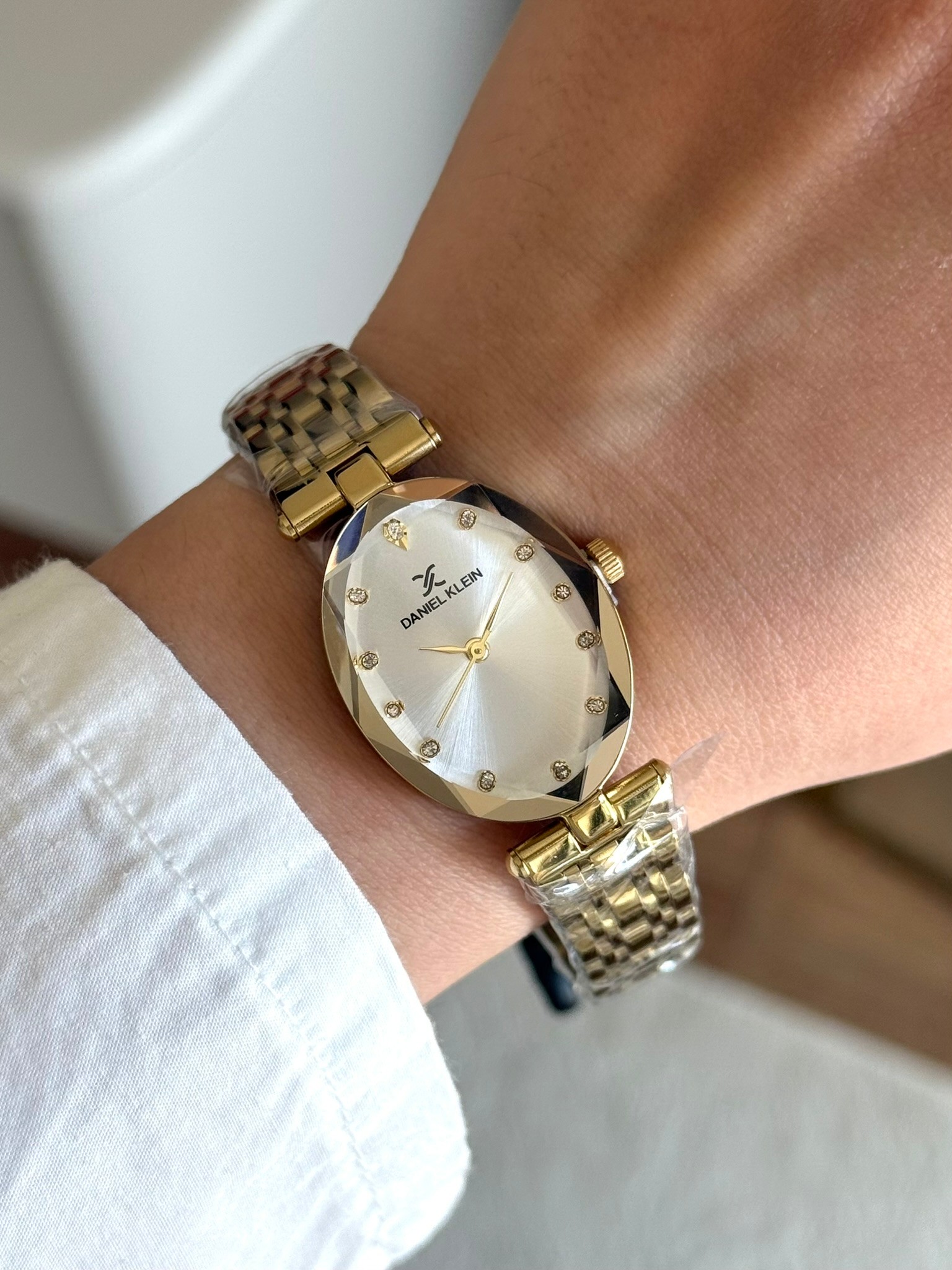 Daniel Klein Garantili Premium Kadın Kol Saati Gold Renk (Beyaz Kadran) RSDK-129