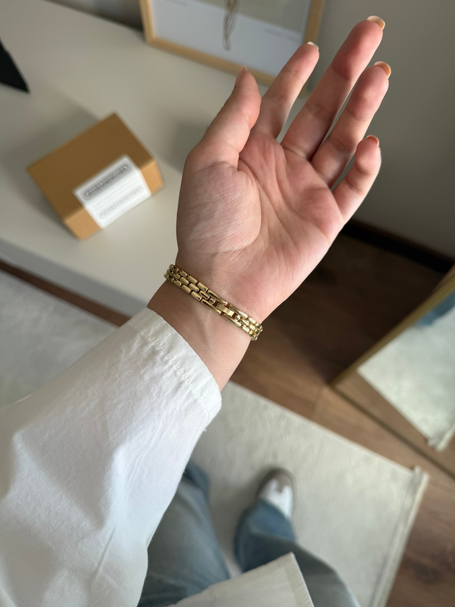 Cecilia Özel Vintage Seri İnce Kordon Kadın Kol Saati Gold (Pembe Kadran)