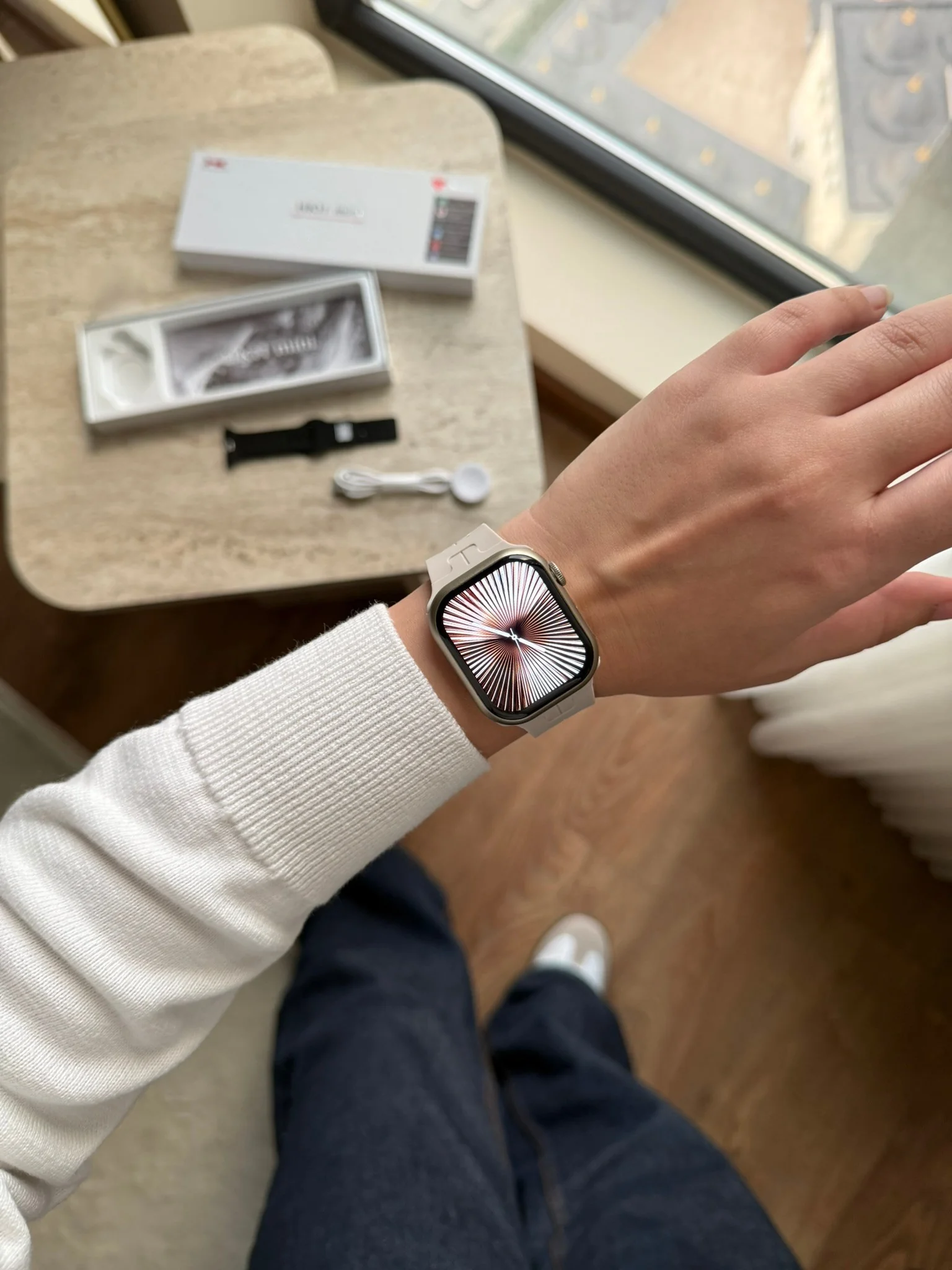 HK11 Mini Çok Fonksiyonel Akıllı Saat - Yıldız Işığı