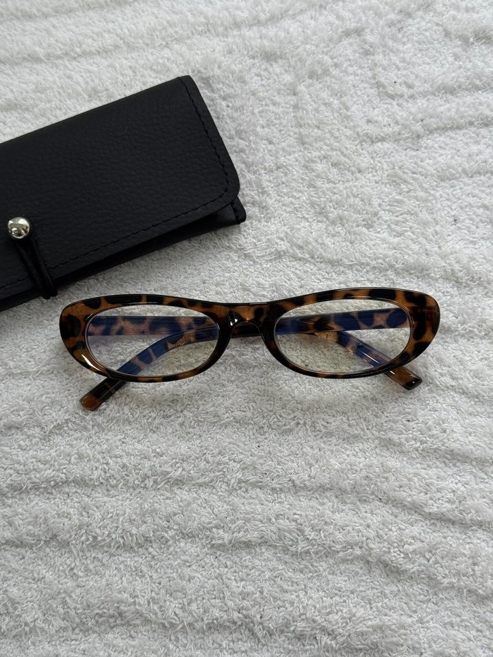 Sandy Optik Uyumlu Kemik Model Blue Block Mavi Işık Koruyucu Gözlük Leopar