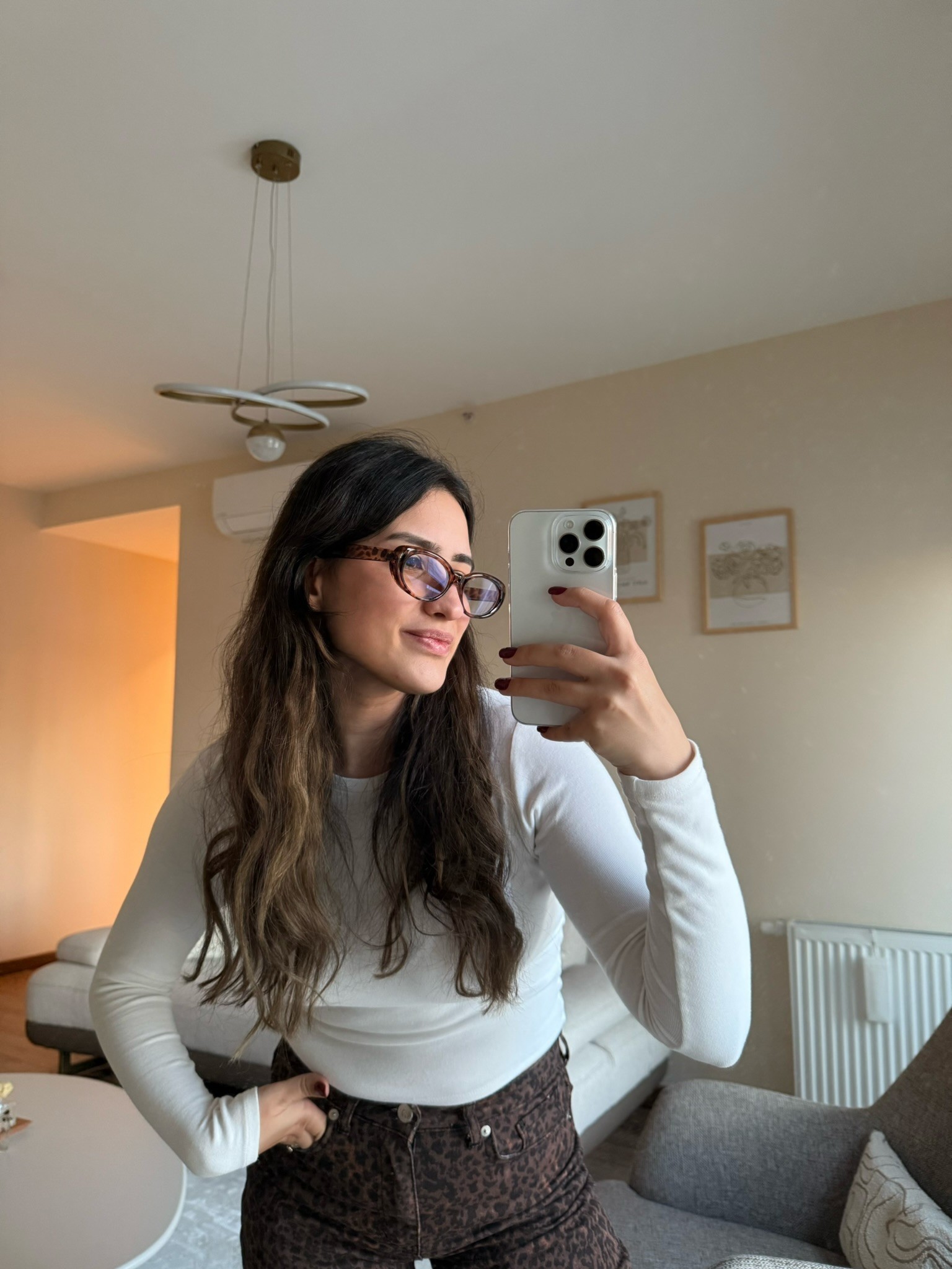 Stew Optik Uyumlu Kemik Model Blue Block Mavi Işık Koruyucu Gözlük Leopar