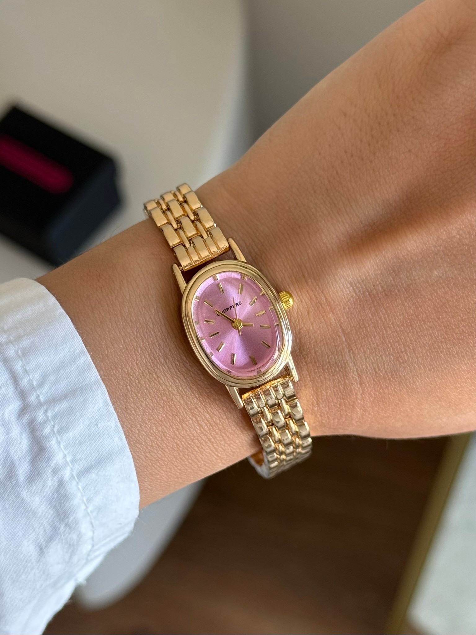 Morlex Minimal Tasarım Kadran Kadın Kol Saati Gold (Pembe Kadran)