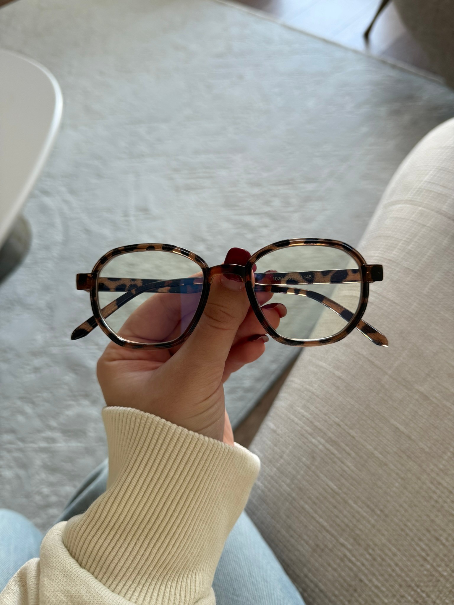 Daye Optik Uyumlu Kemik Model Blue Block Mavi Işık Koruyucu Gözlük Leopar