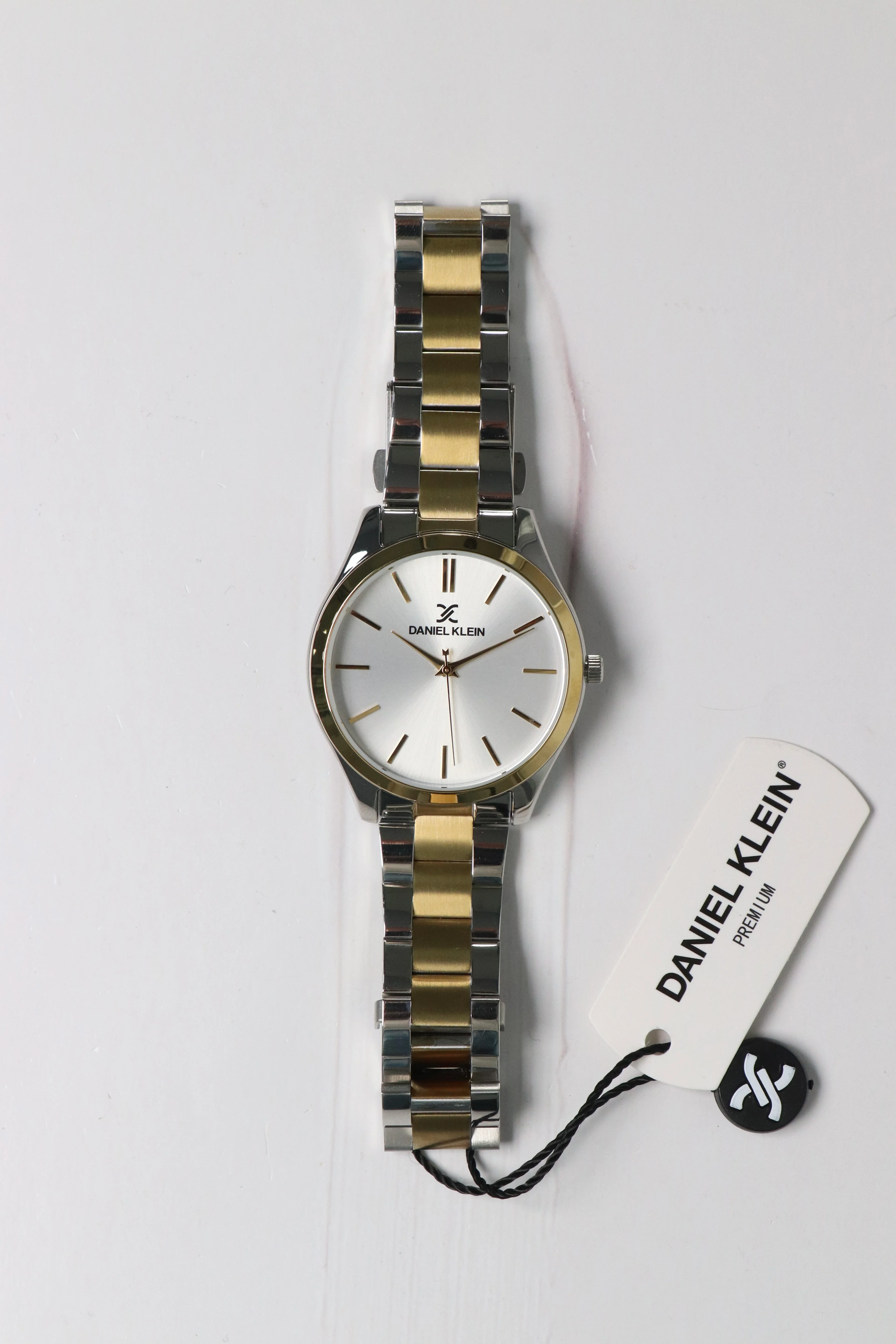 Daniel Klein Garantili Premium Kadın Kol Saati Gold-Gümüş Renk (Beyaz Kadran) RSDK-026