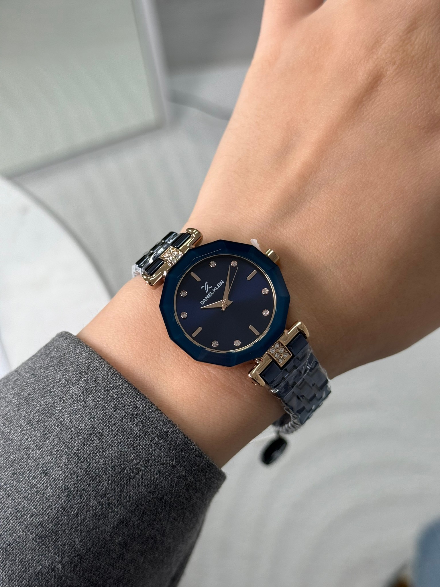 Daniel Klein Garantili Premium Kadın Kol Saati Lacivert Renk (Lacivert Kadran) RSDK-107