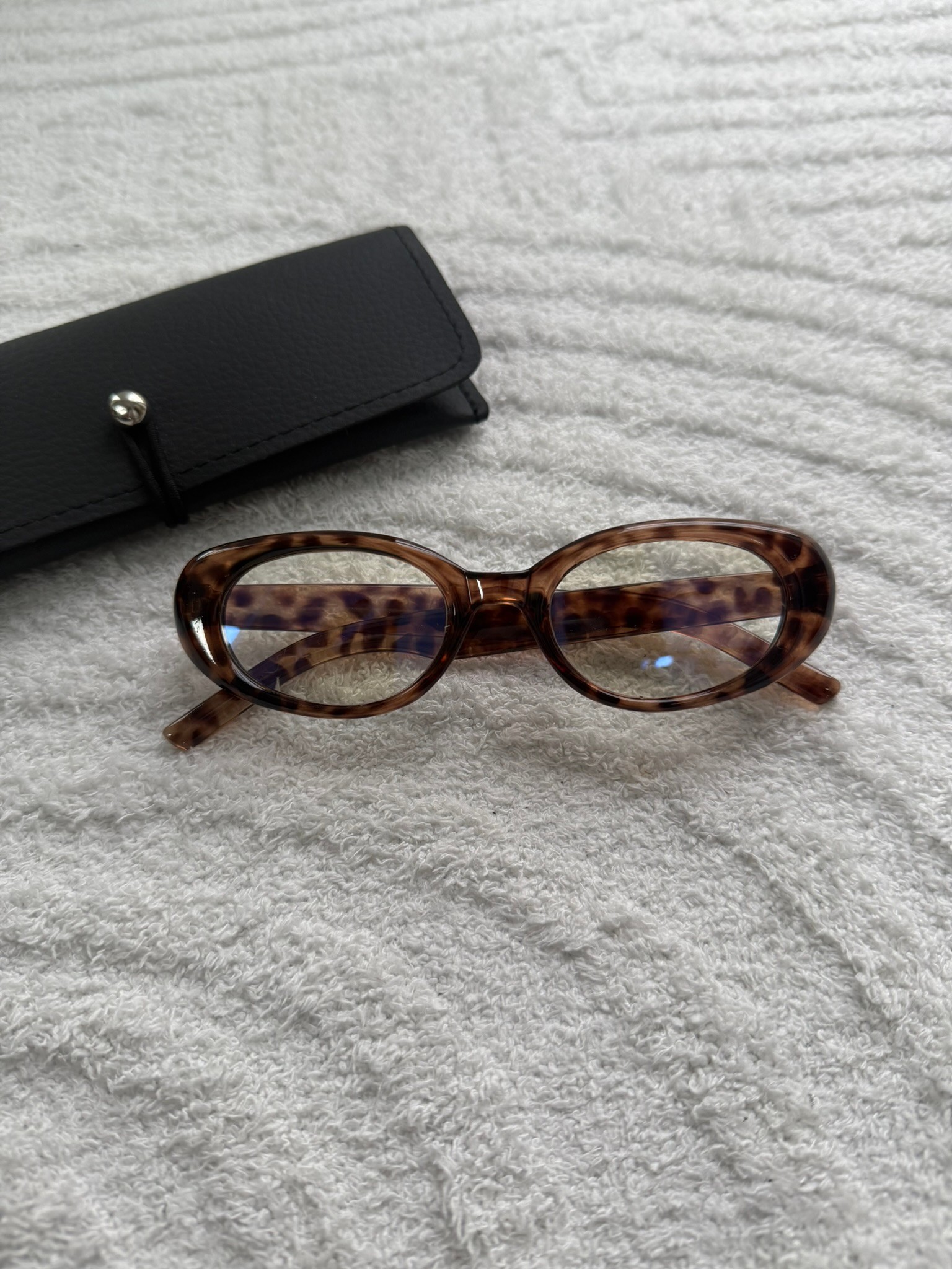 Stew Optik Uyumlu Kemik Model Blue Block Mavi Işık Koruyucu Gözlük Leopar