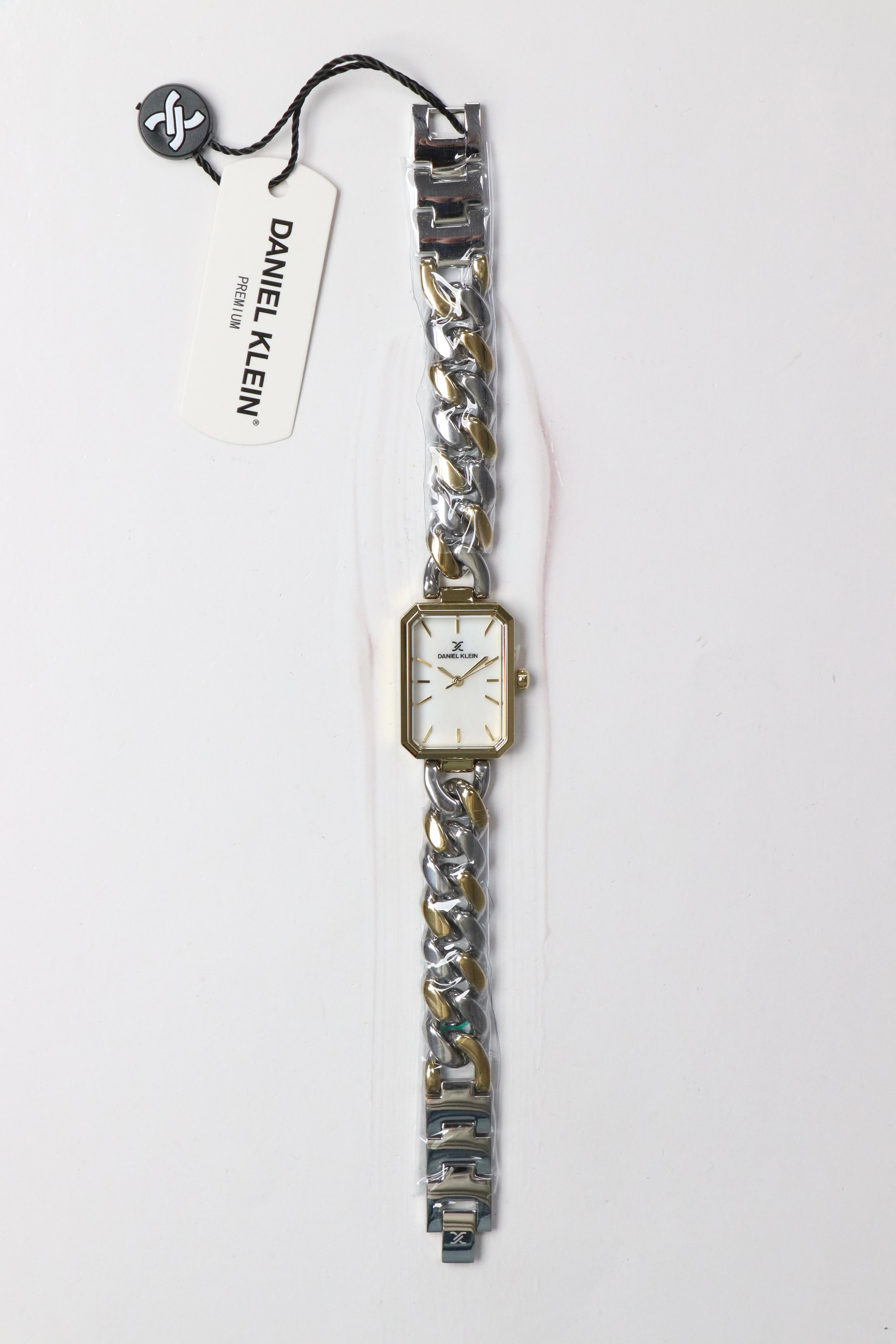 Daniel Klein Garantili Premium Kadın Kol Saati Gold-Gümüş Renk (Beyaz Kadran) RSDK-056
