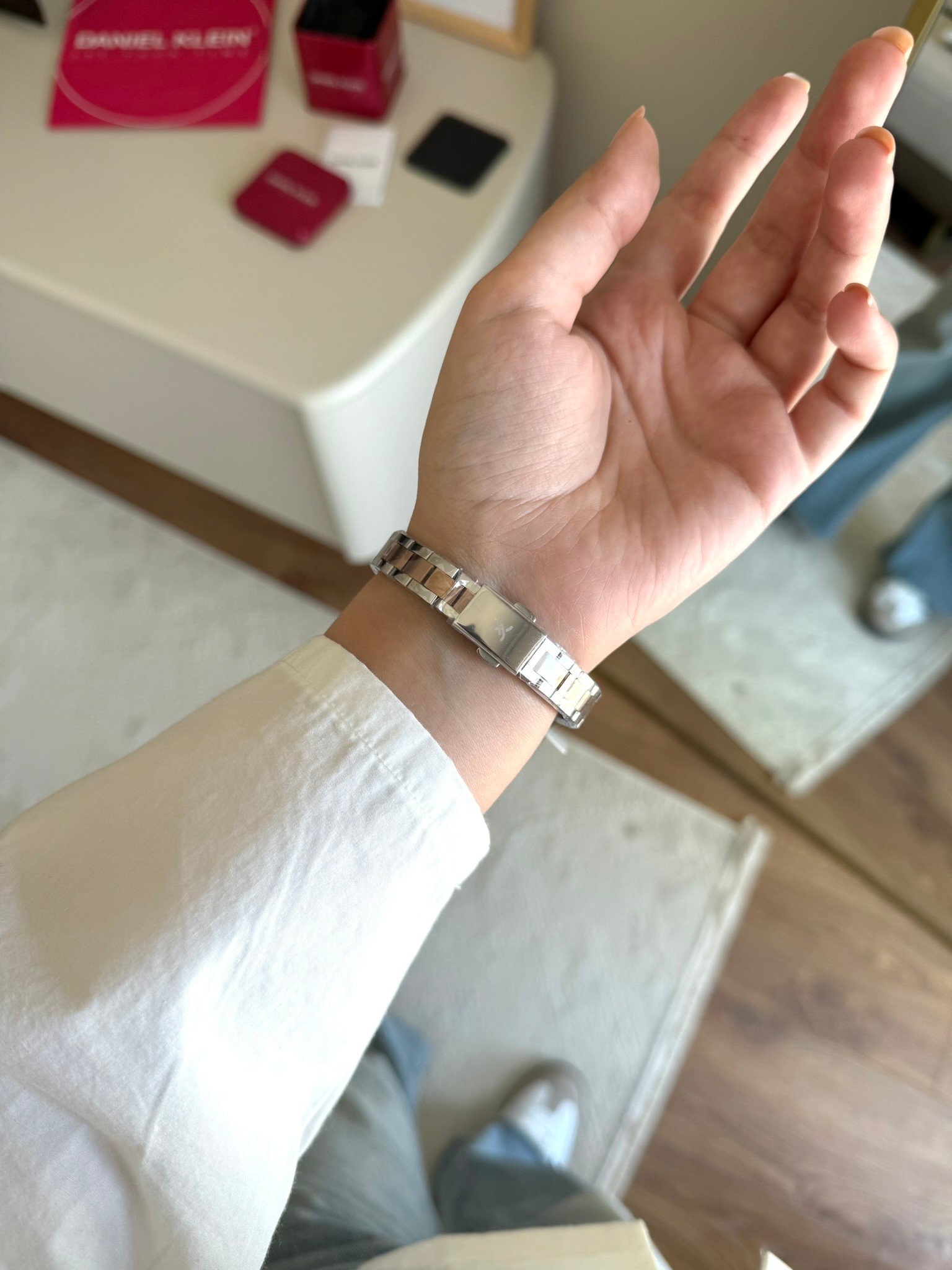 Daniel Klein Garantili Premium Kadın Kol Saati Rose-Gümüş Renk (Beyaz Kadran) RSDK-142