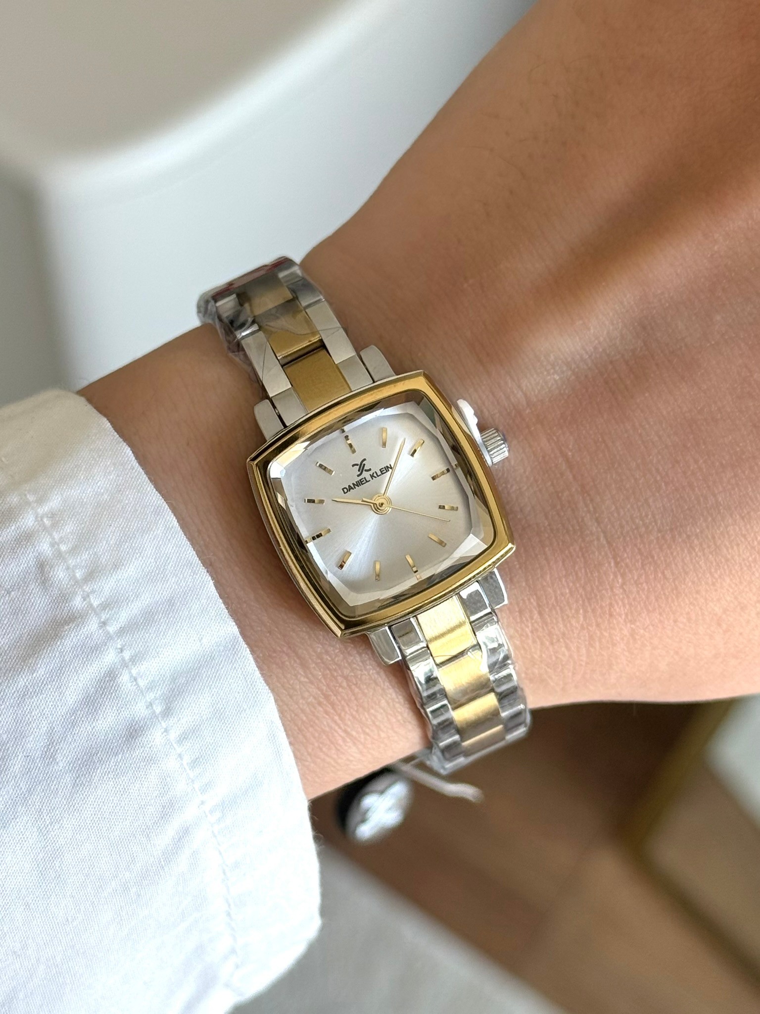 Daniel Klein Garantili Premium Kadın Kol Saati Gold-Gümüş Renk (Beyaz Kadran) RSDK-143