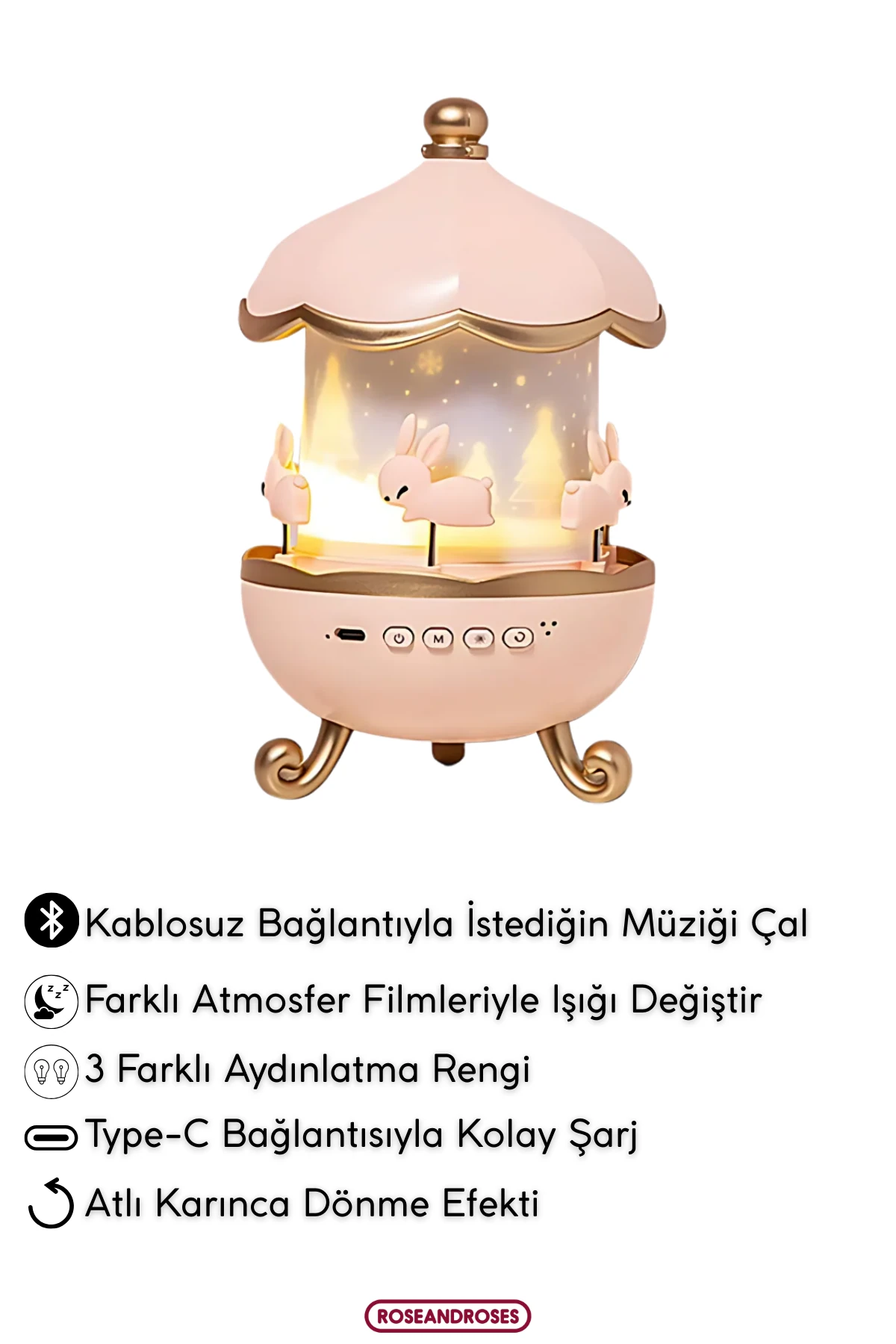 Tavşanlı Dönen Atlıkarınca Ambians Işıklı Speaker