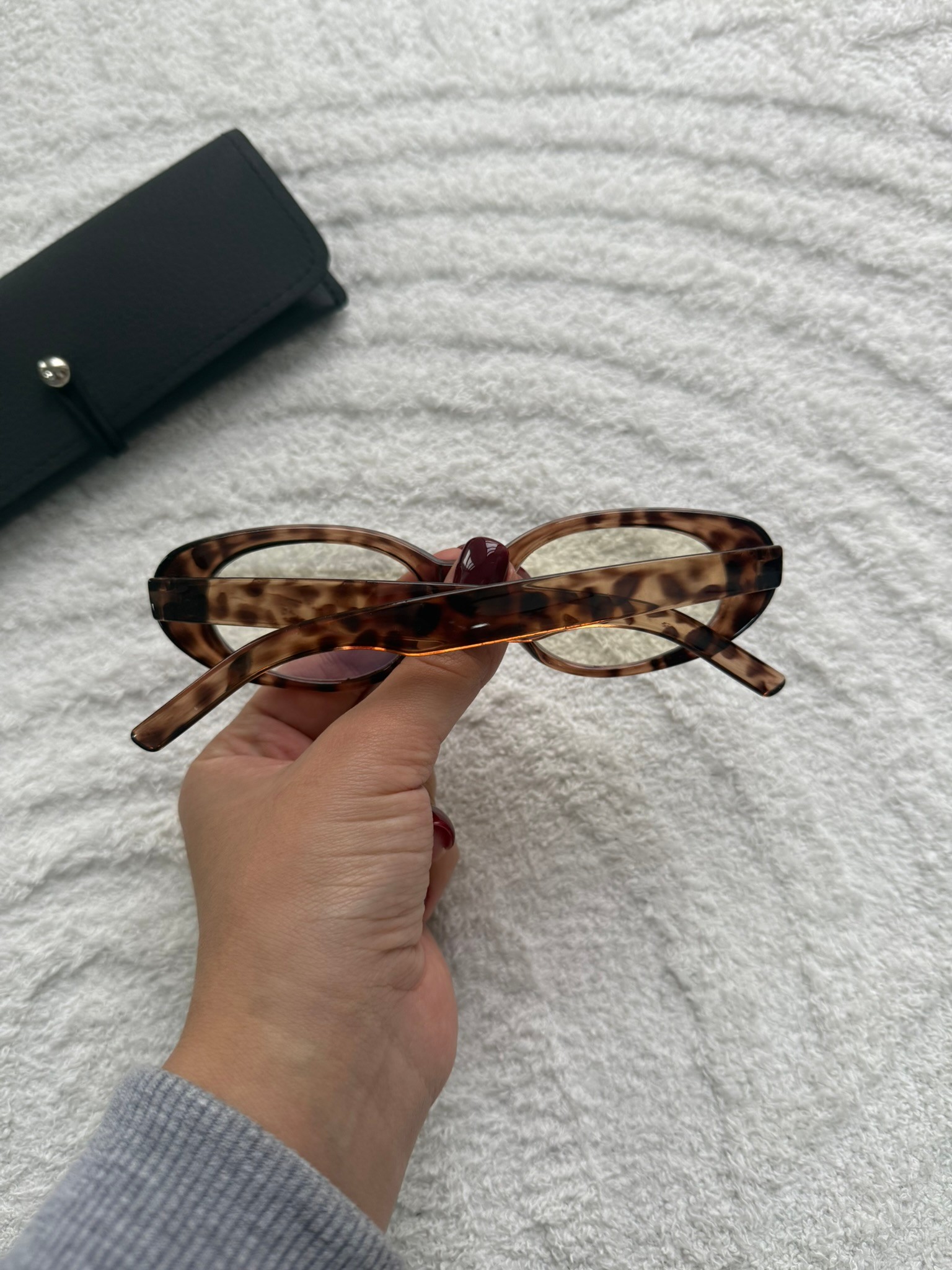 Stew Optik Uyumlu Kemik Model Blue Block Mavi Işık Koruyucu Gözlük Leopar