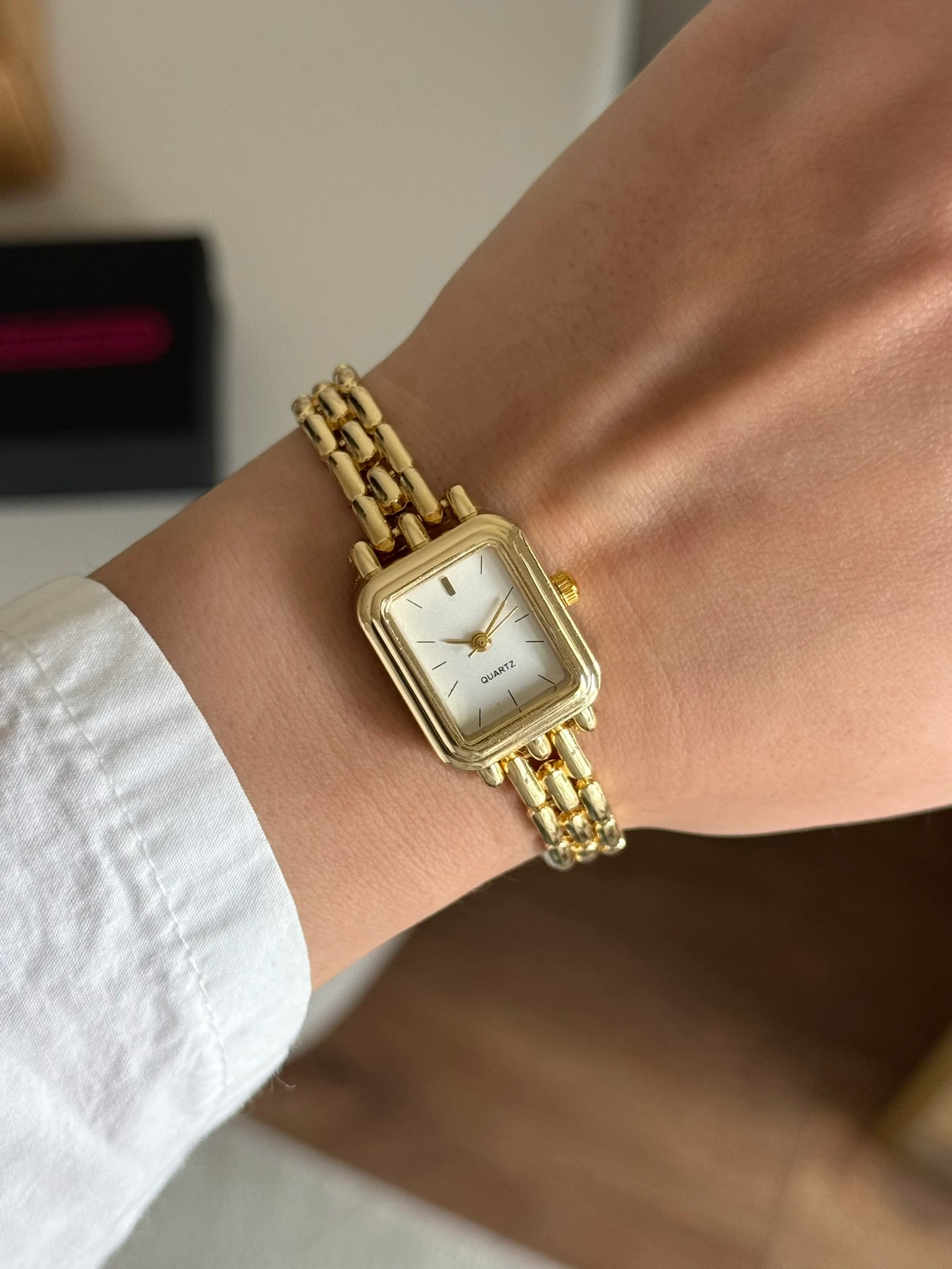 Cyra Minimal Kadın Kol Saati - Gold-Beyaz Kadran