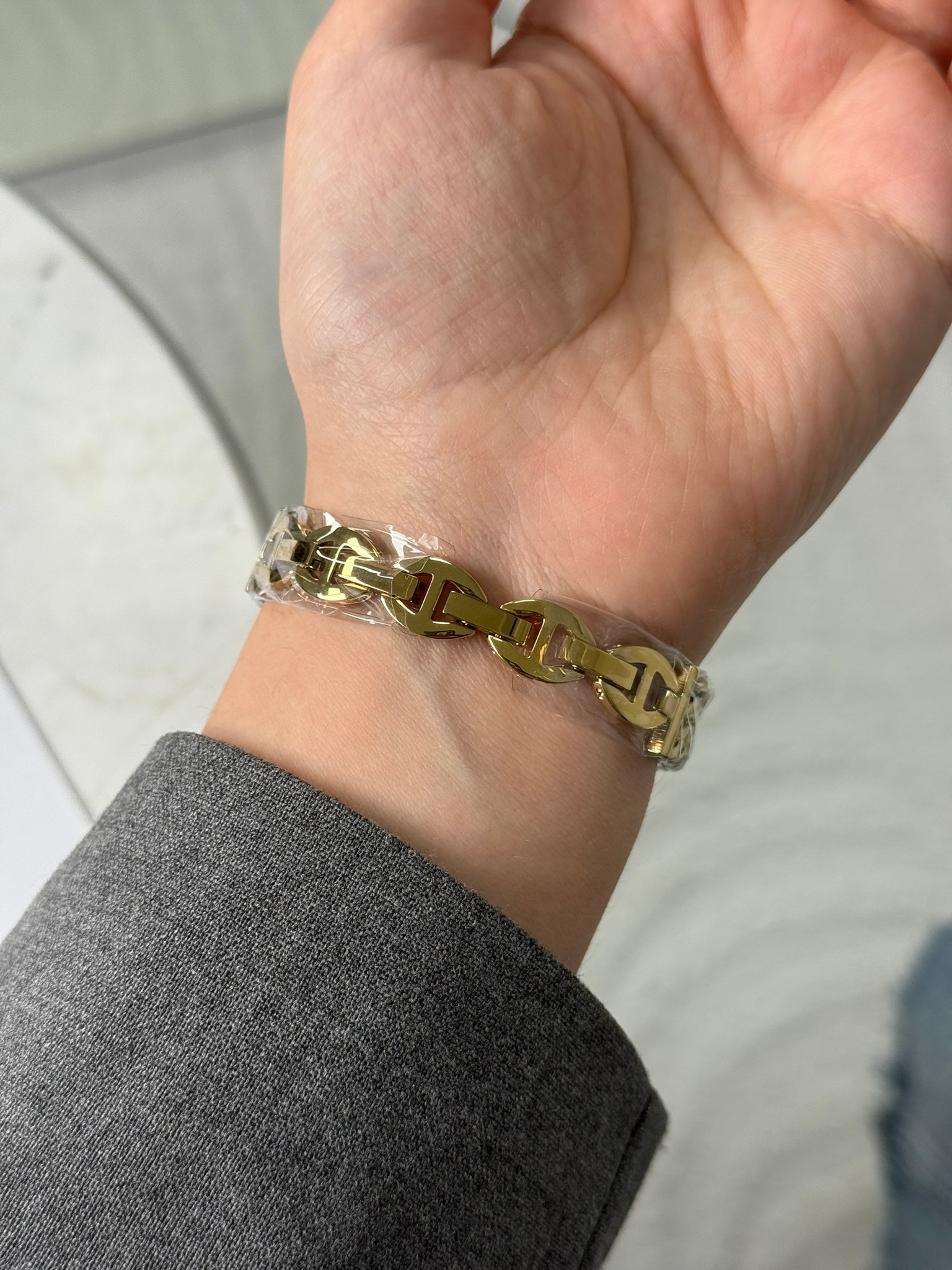 Daniel Klein Garantili Premium Zincir Kordon Kadın Kol Saati Gold Renk (Yeşil Kadran) RSDK-069