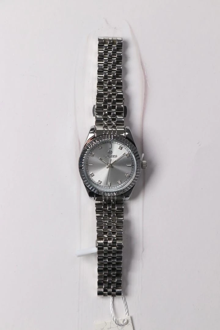 Homies Mekanizma Garantili Kadın Kol Saati Gümüş Kordon (Beyaz Kadran)