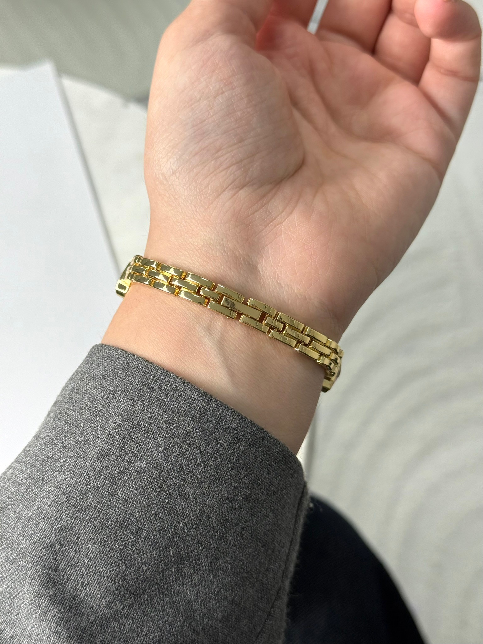 Colette Taşlı Kordon Yeni Sezon Kadın Kol Saati Gold (Beyaz Kadran)