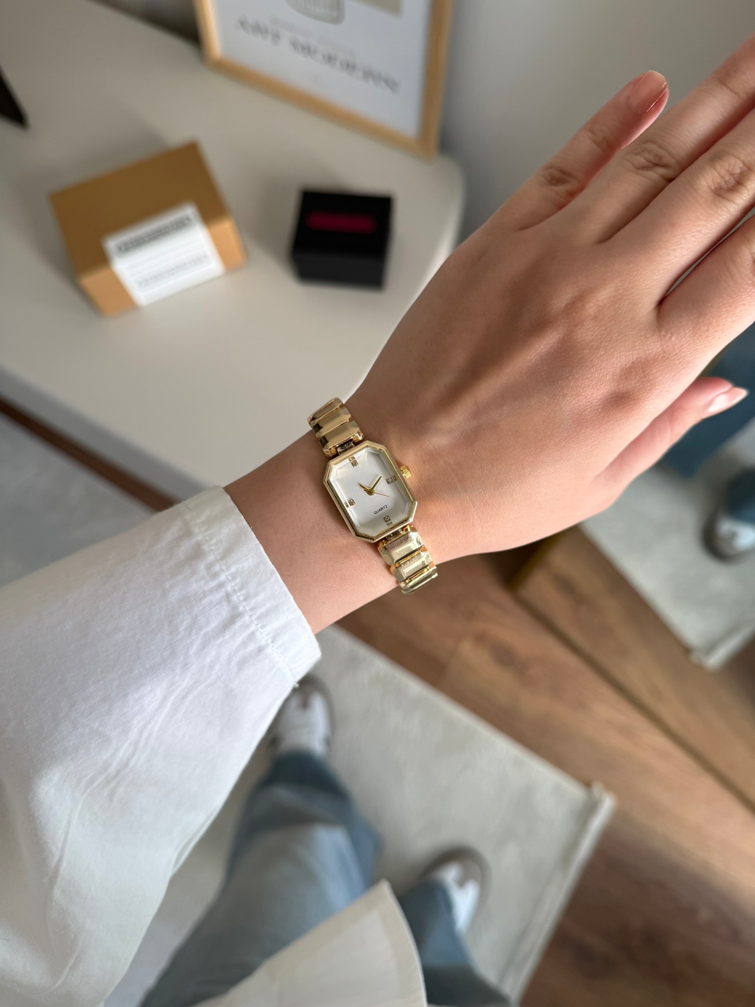Sliven Sw Model Kadın Kol Saati Gold (Beyaz Kadran)