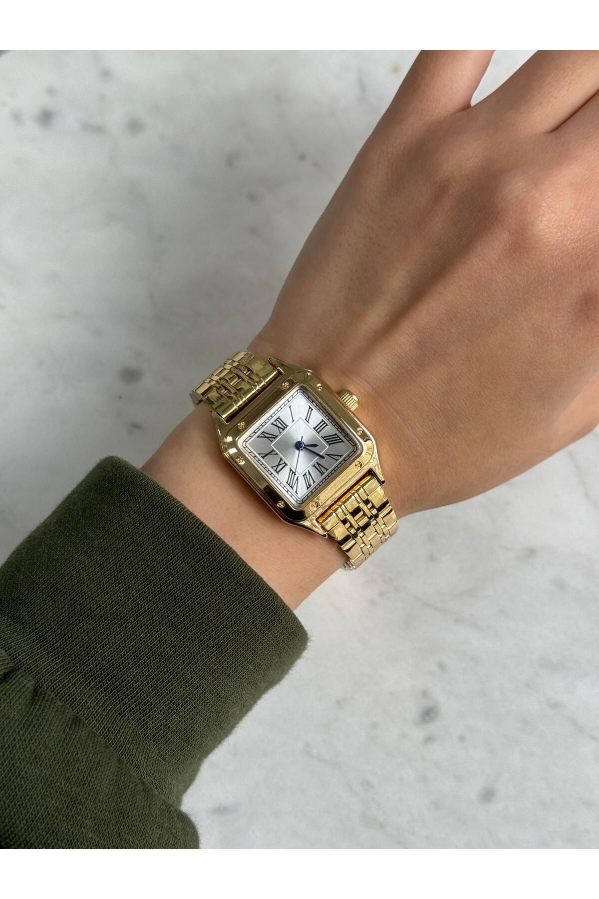 Crown Orijinal Model Gold Renk Kol Saati