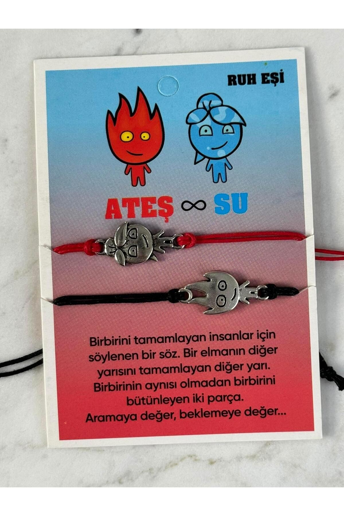 Ateş ve Su İp Bileklik