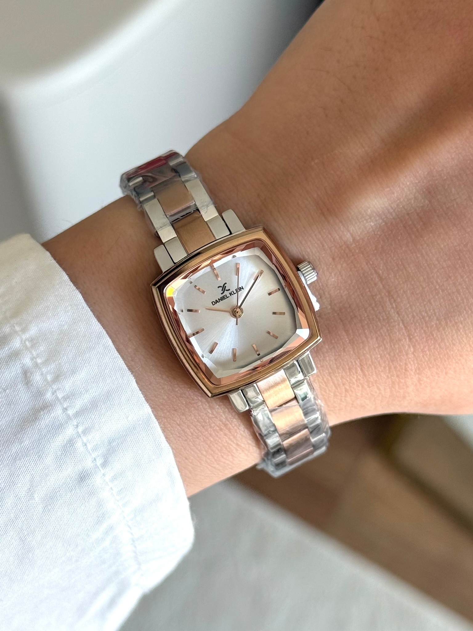 Daniel Klein Garantili Premium Kadın Kol Saati Rose-Gümüş Renk (Beyaz Kadran) RSDK-142
