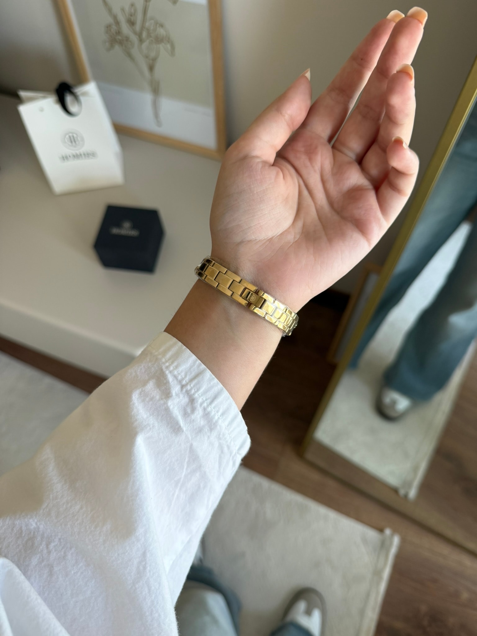 Homies Garantili Premium Kol Saati Gold (Beyaz Kadran) RSHMS-277