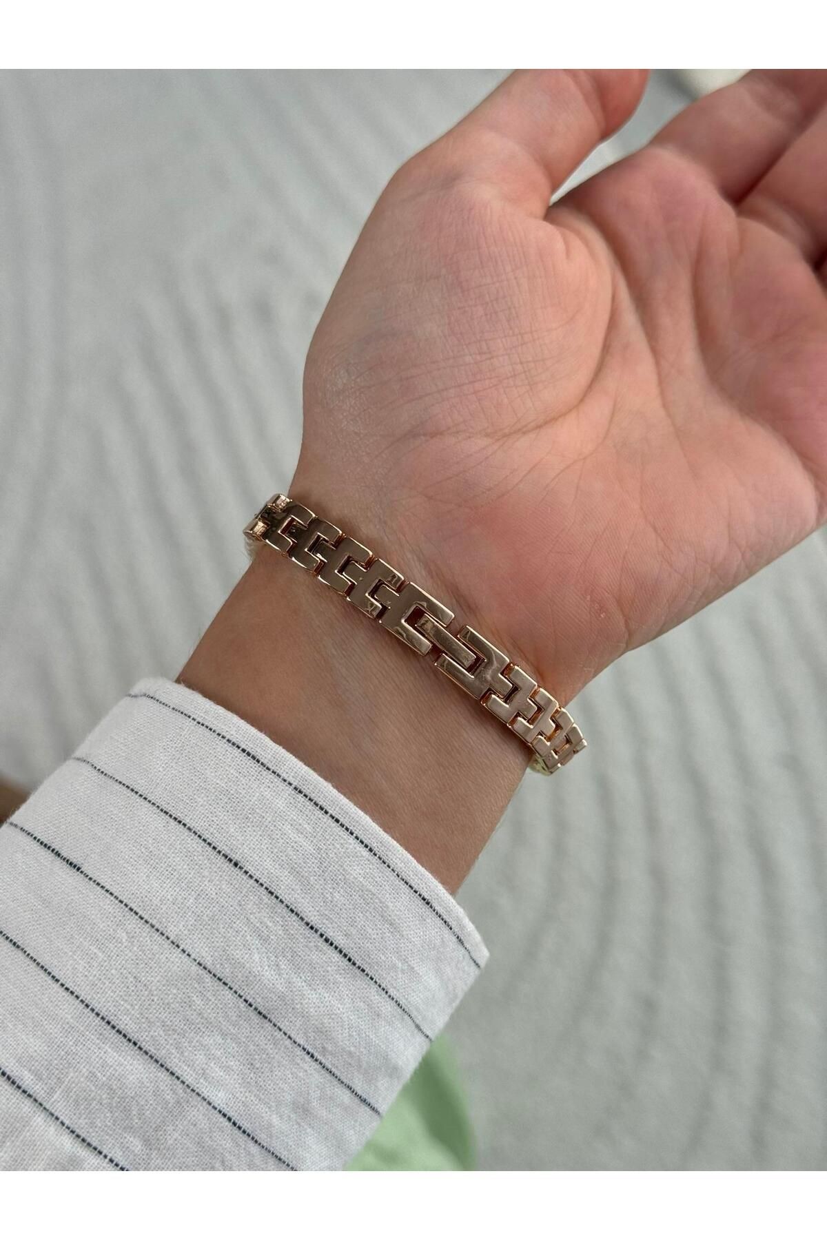 Ruby Minimal Vintage Model İnci Kordon Kadın Kol Saati Rose (Beyaz Kadran)