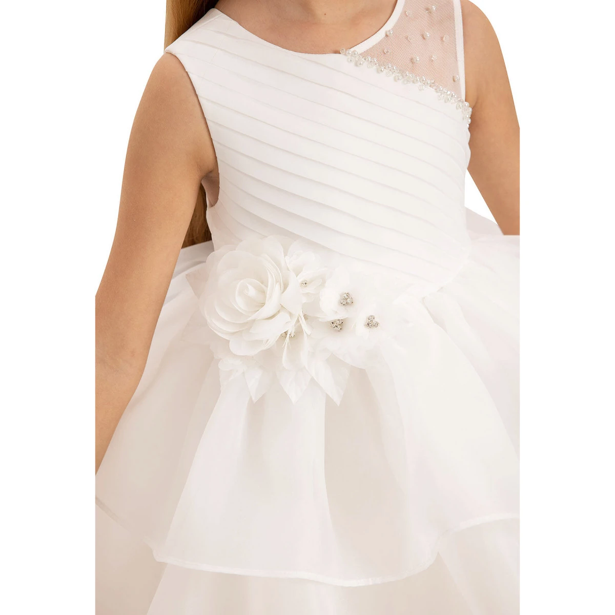 Dreamy Tulle Elbise & Saç Aksesuarlı 2’li Takım