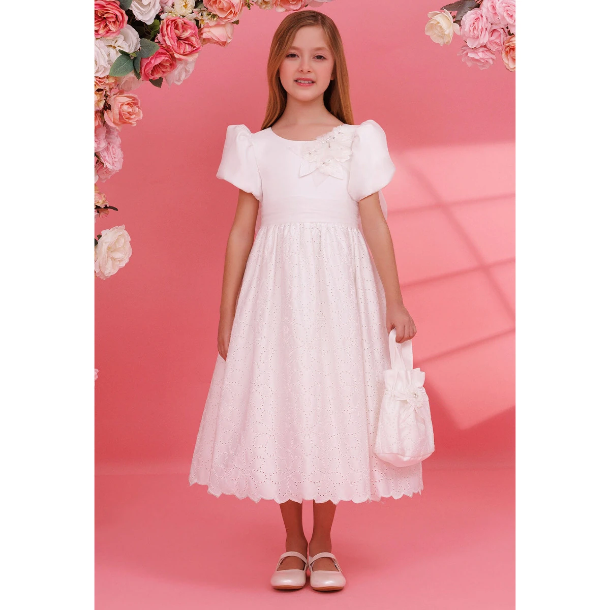 Blossom Charm Elbise & Çanta 2’li Takım