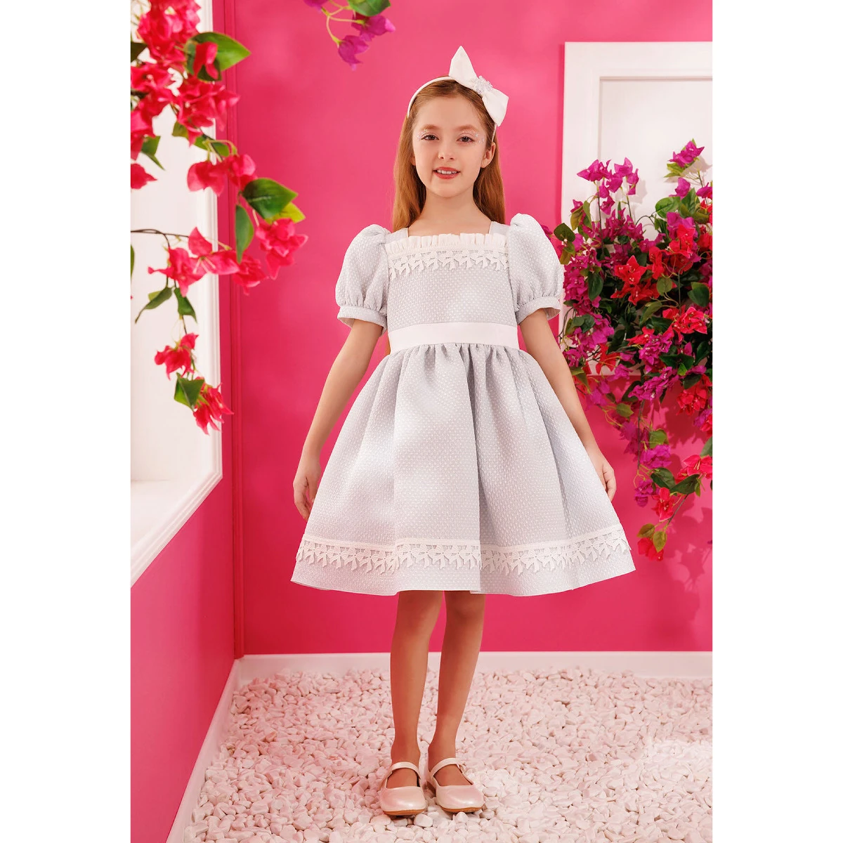 Blue Dream Elbise & Saç Aksesuarlı 2’li Takım