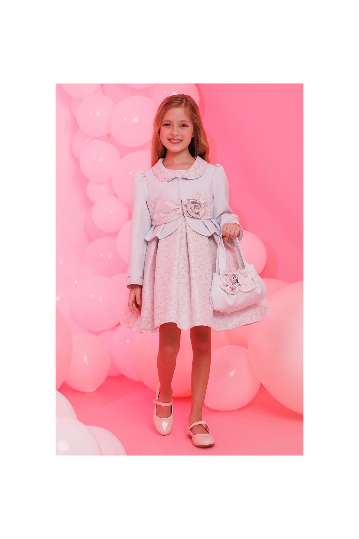 Soft Rose Elbise 3’lü Takım