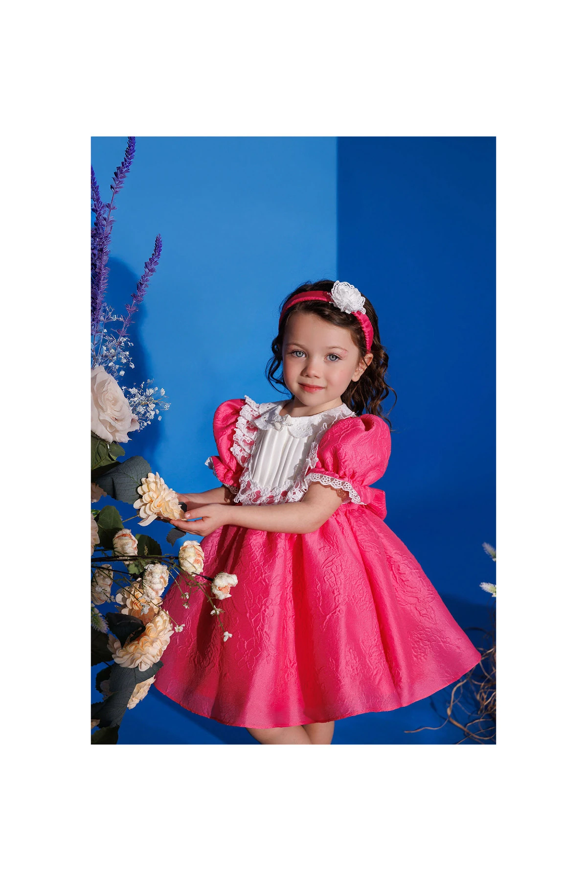 Vintage Rose Elbise & Saç Aksesuarlı 2’li Takım