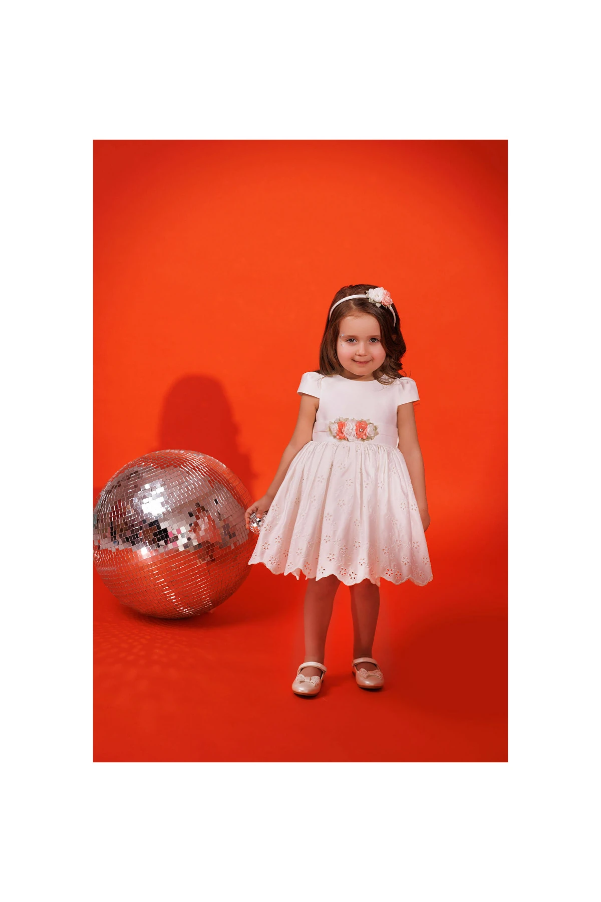 Sweet Rose Elbise & Saç Aksesuarlı 2’li Takım