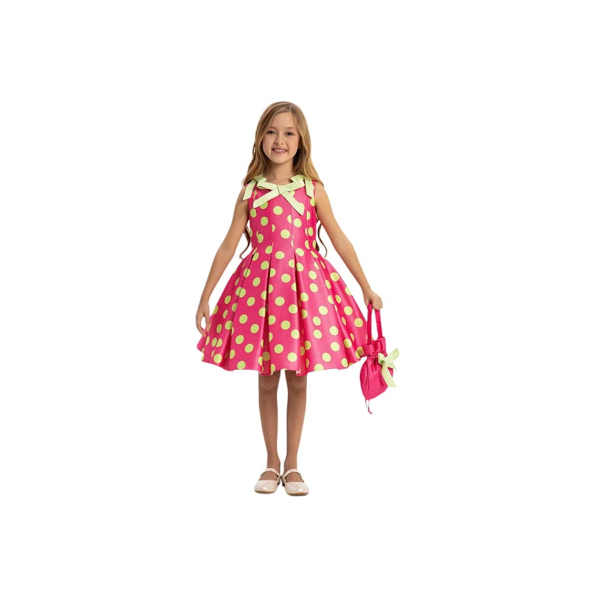 Polka Elegance Elbise & Çanta 2’li Takım