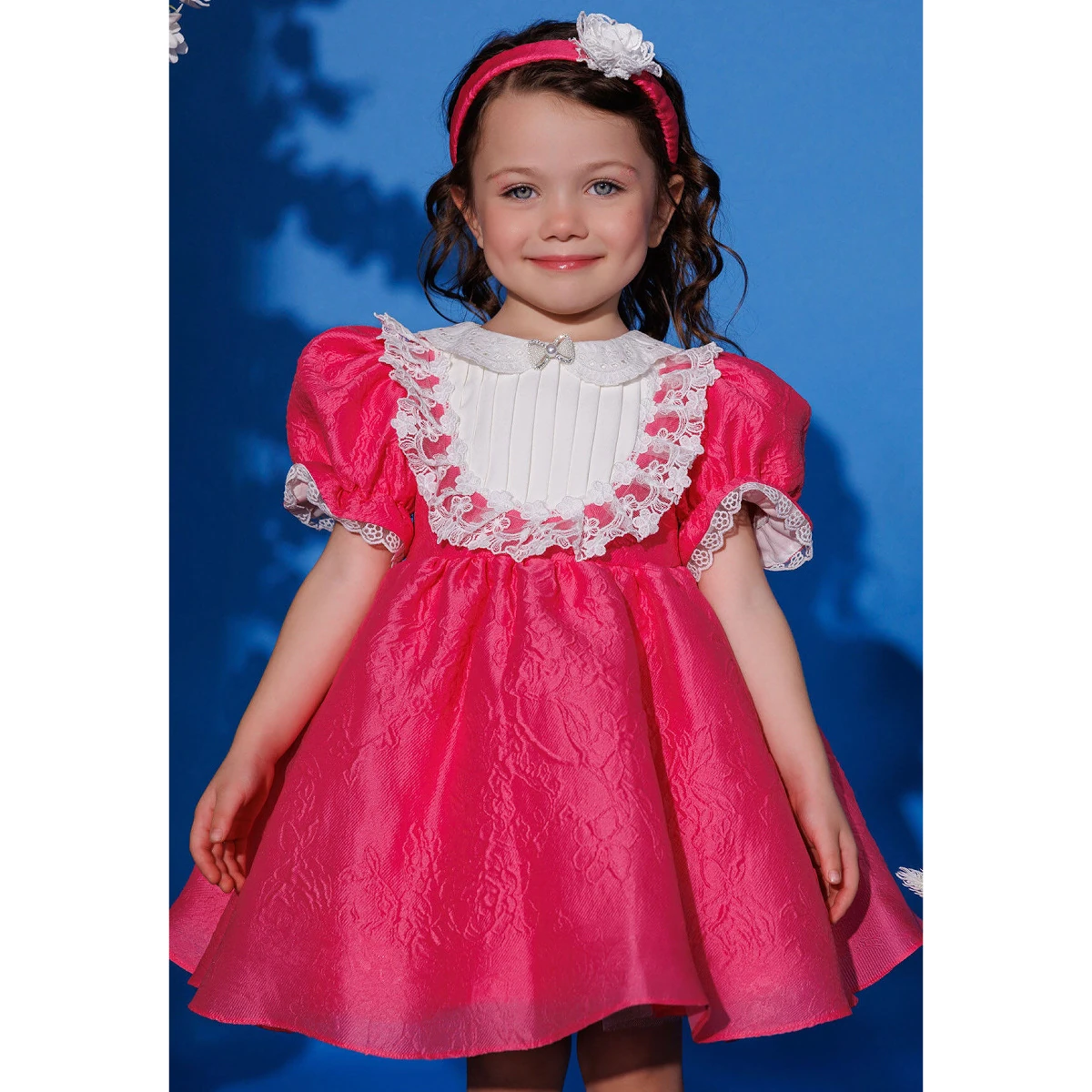 Vintage Rose Elbise & Saç Aksesuarlı 2’li Takım