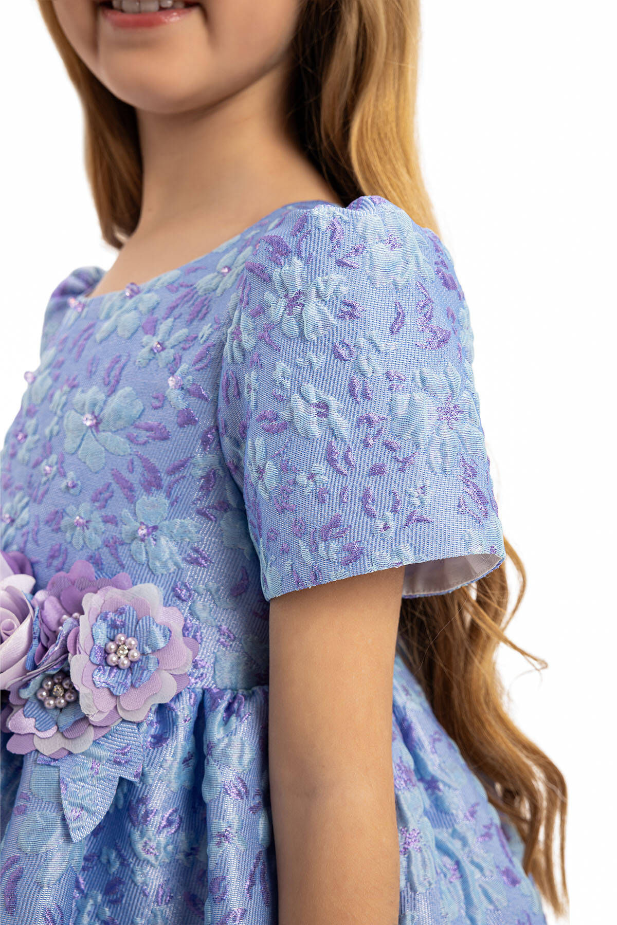 Lilac Elegance Elbise & Çanta 2’li Takım