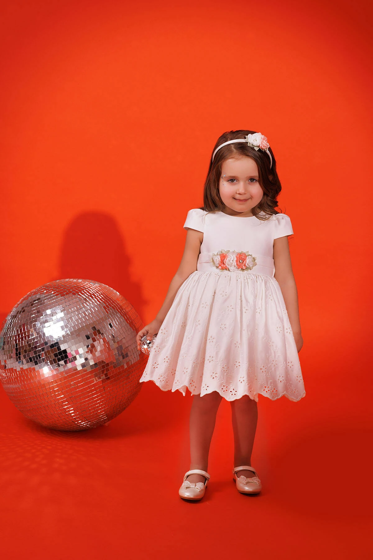 Sweet Rose Elbise & Saç Aksesuarlı 2’li Takım