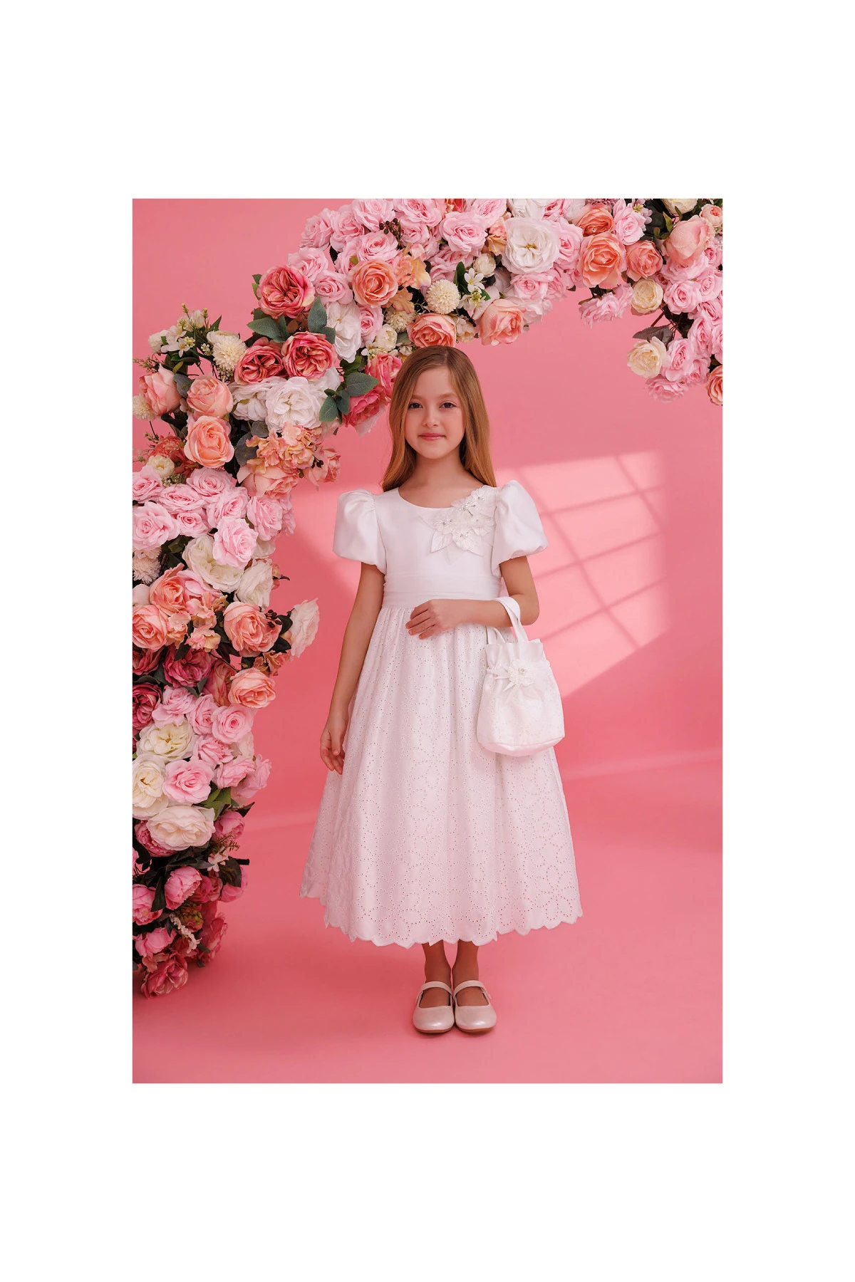 Blossom Charm Elbise & Çanta 2’li Takım