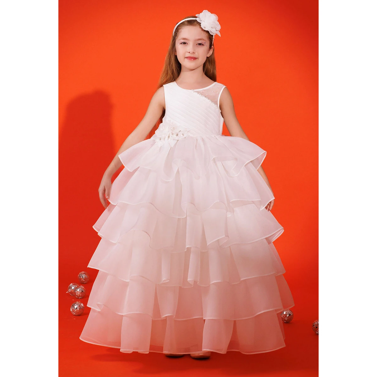 Dreamy Tulle Elbise & Saç Aksesuarlı 2’li Takım