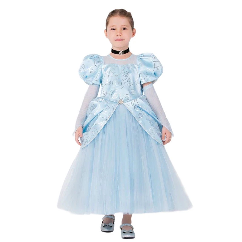 Blue Girls Princess Kostüm 