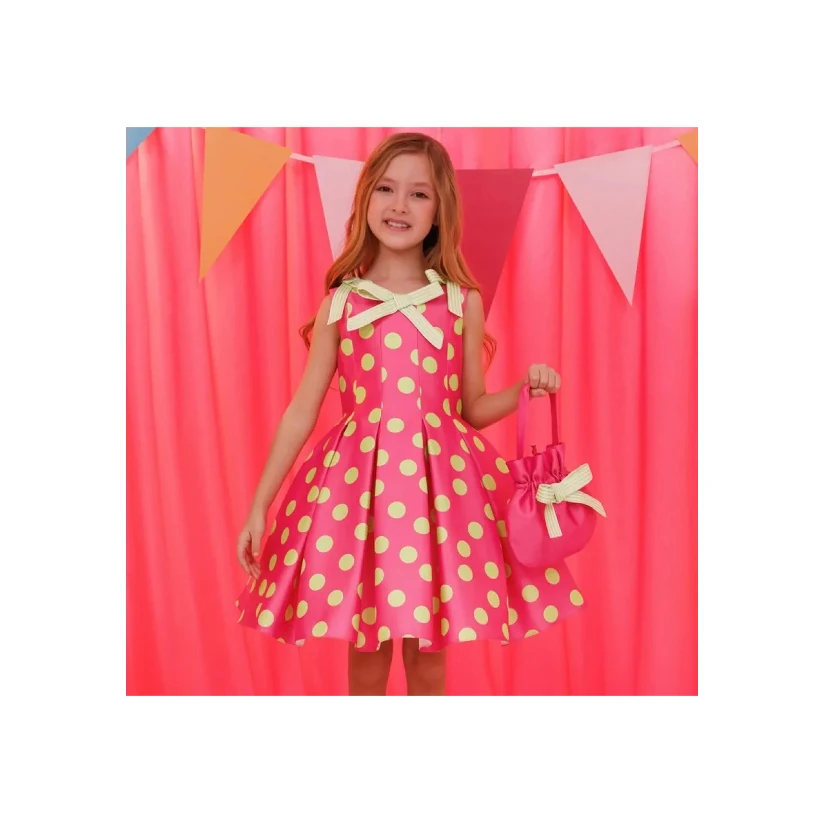 Polka Elegance Elbise & Çanta 2’li Takım