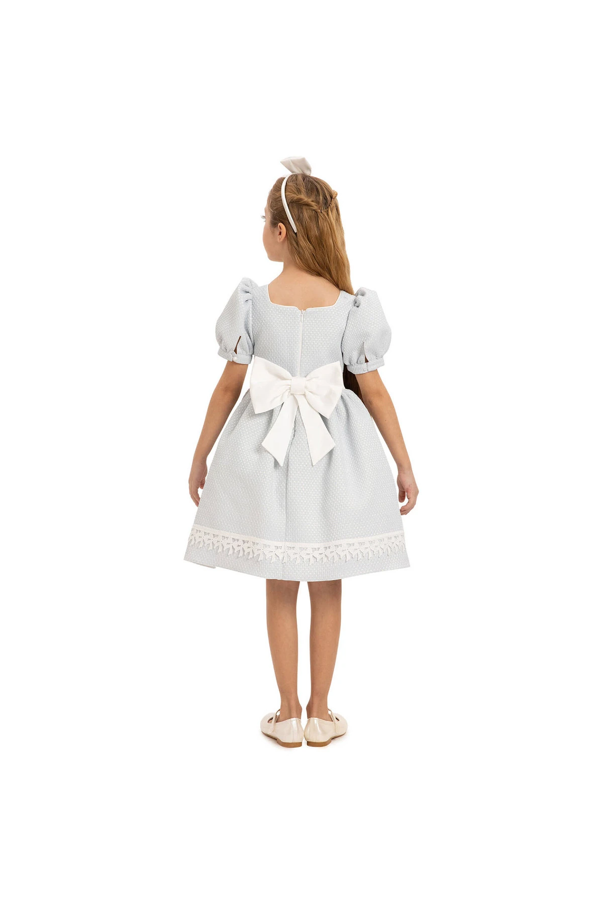 Blue Dream Elbise & Saç Aksesuarlı 2’li Takım