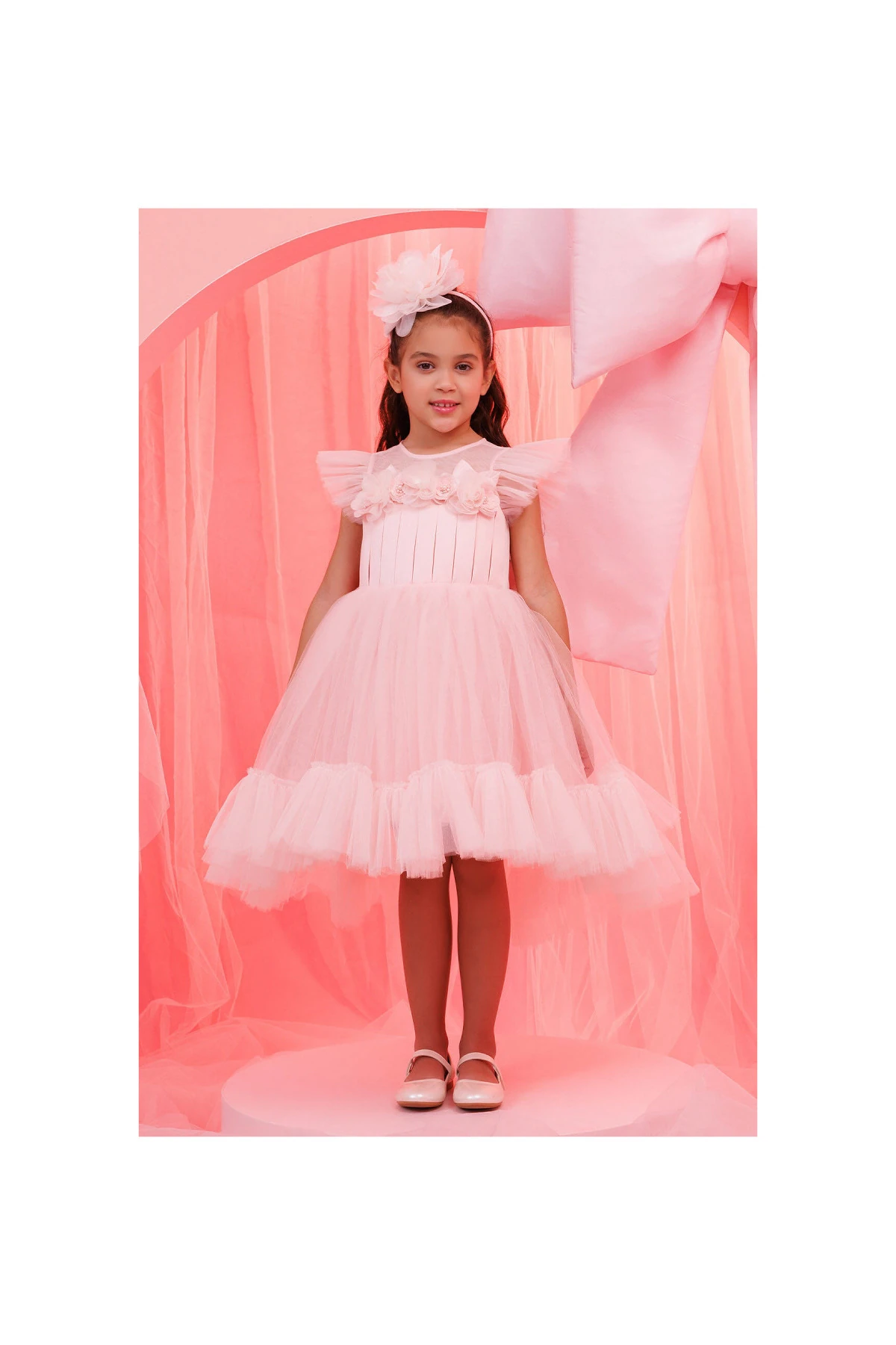 Blossom Tale Elbise & Saç Aksesuarlı 2’li Takım