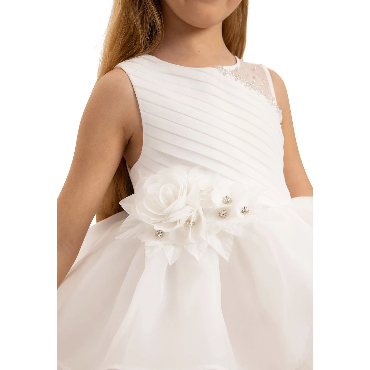 Dreamy Tulle Elbise & Saç Aksesuarlı 2’li Takım