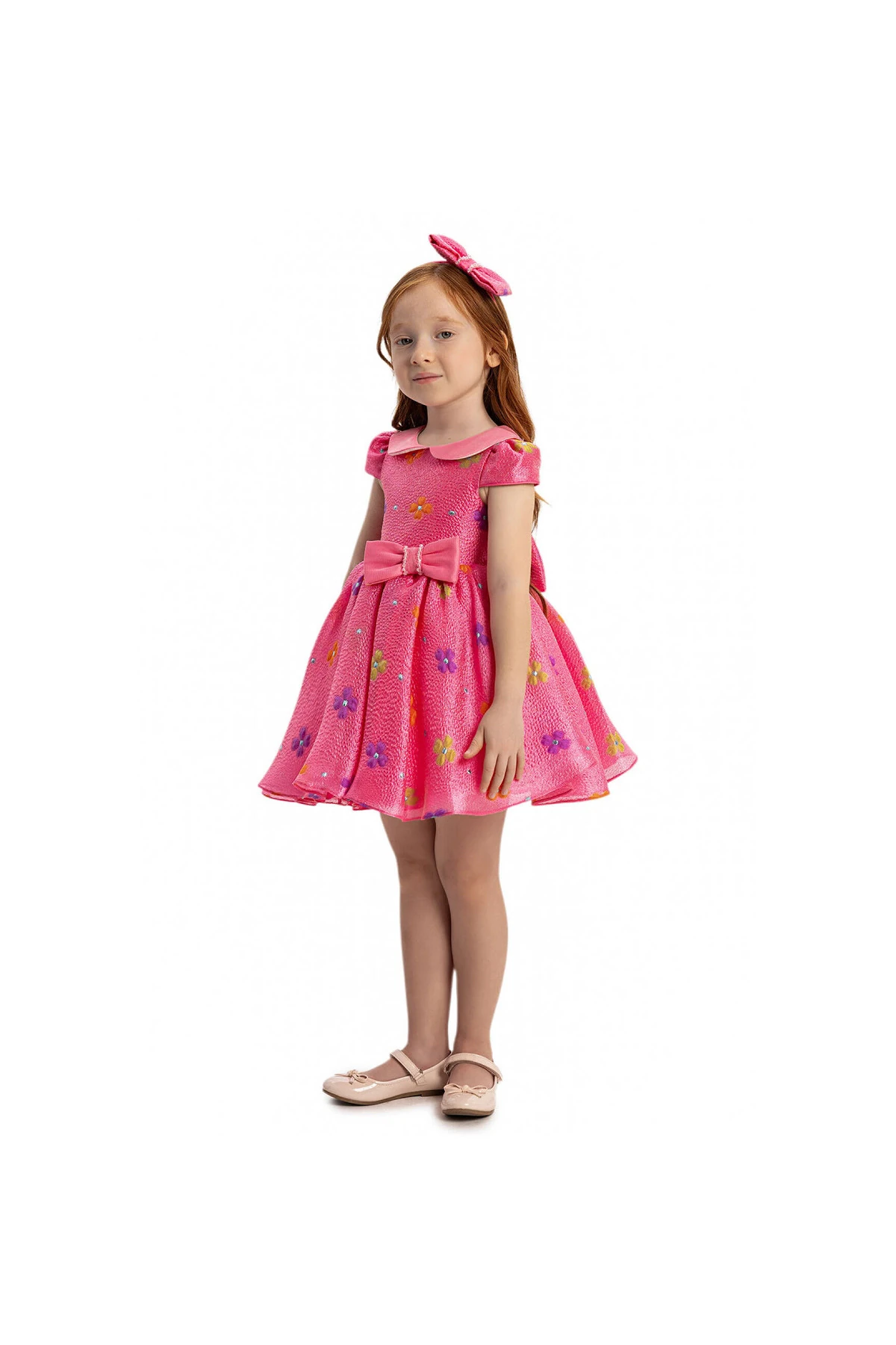 Floral Joy Elbise & Saç Aksesuarlı 2’li Takım